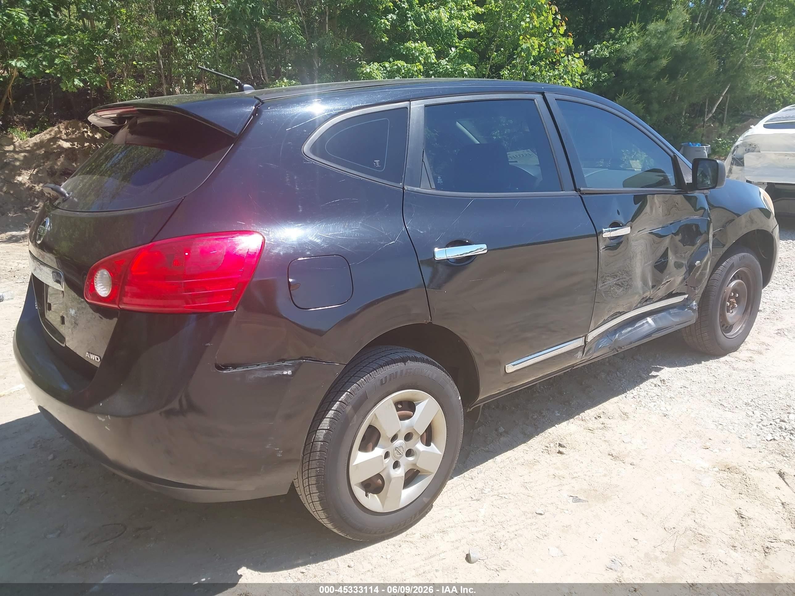 2011 Nissan Rogue S Black vin: JN8AS5MV6BW272686