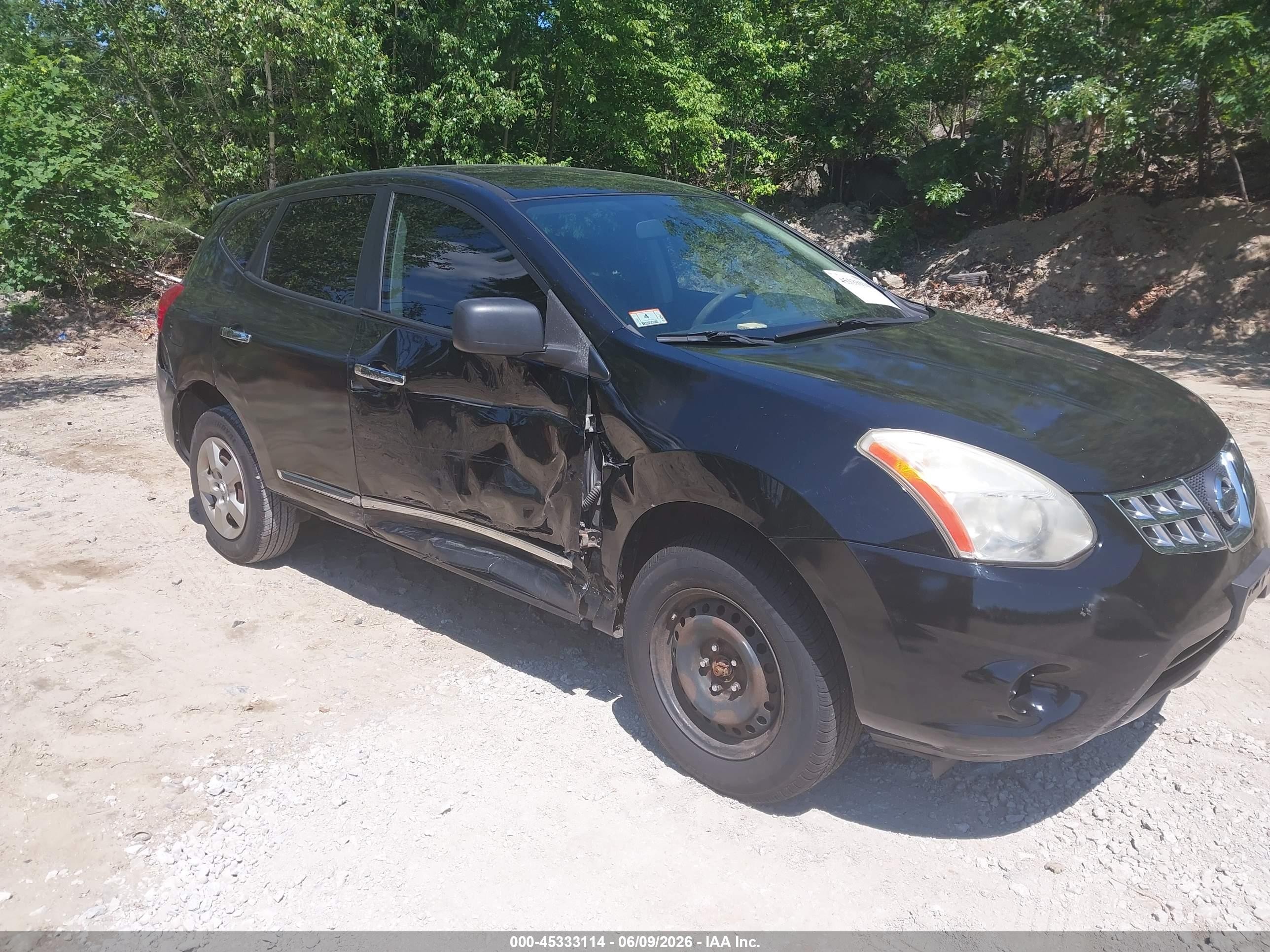 2011 Nissan Rogue S Black vin: JN8AS5MV6BW272686