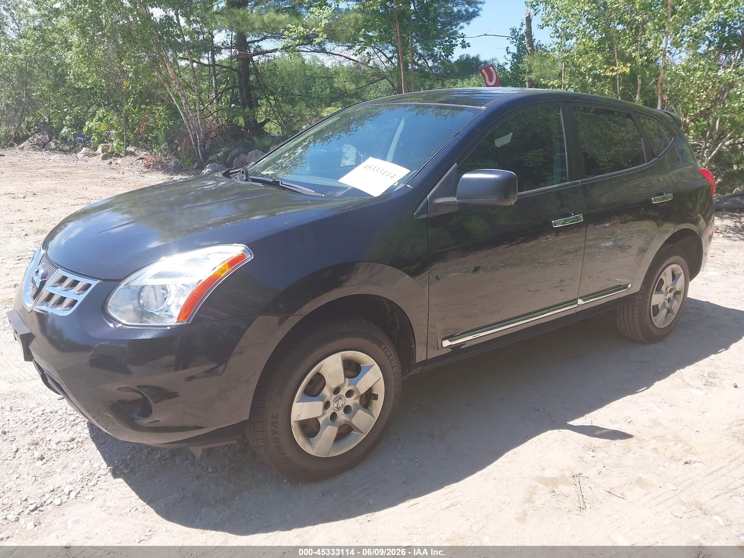 2011 Nissan Rogue S Black vin: JN8AS5MV6BW272686