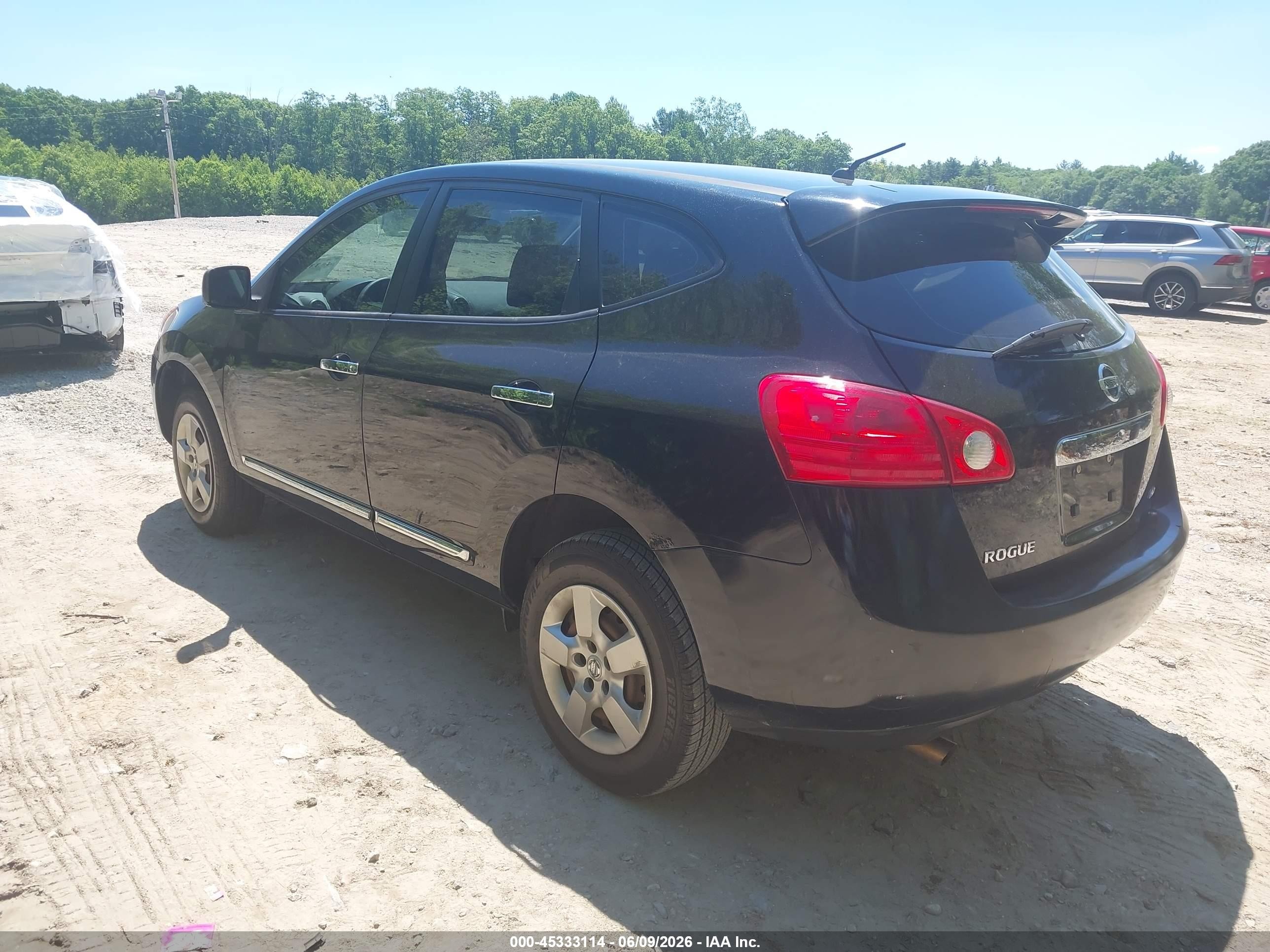 2011 Nissan Rogue S Black vin: JN8AS5MV6BW272686