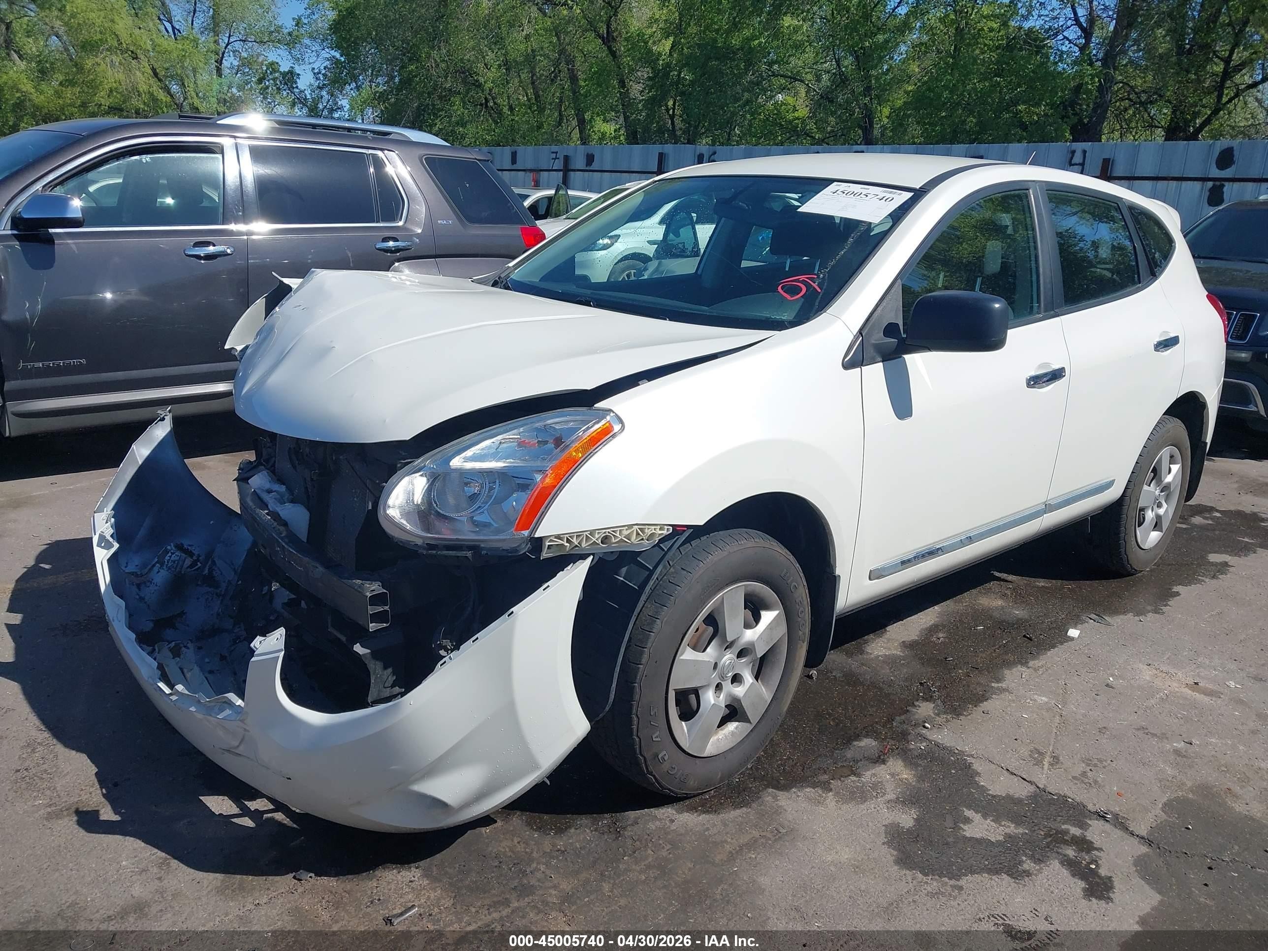 2011 Nissan Rogue S White vin: JN8AS5MV6BW274566