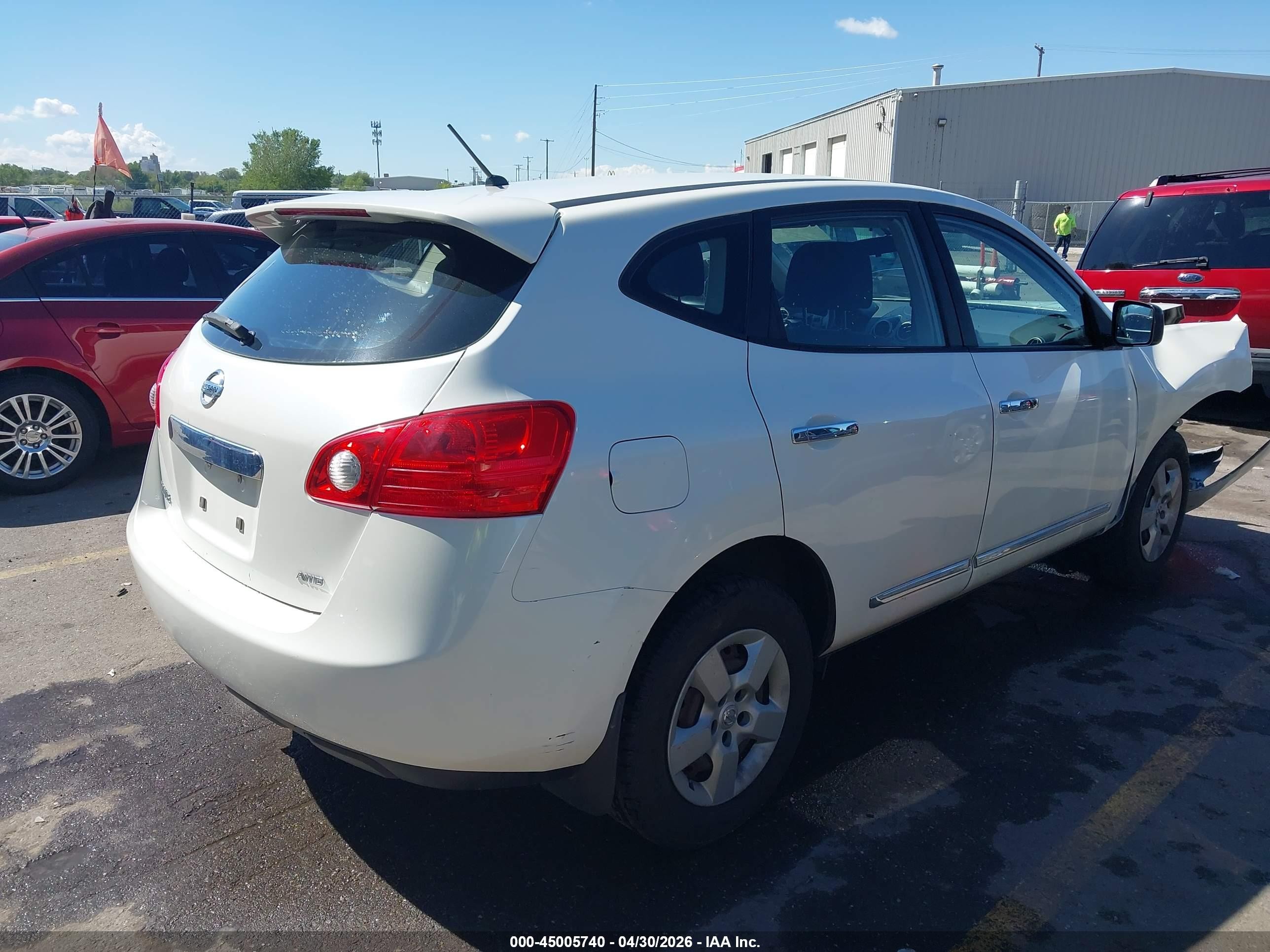 2011 Nissan Rogue S White vin: JN8AS5MV6BW274566