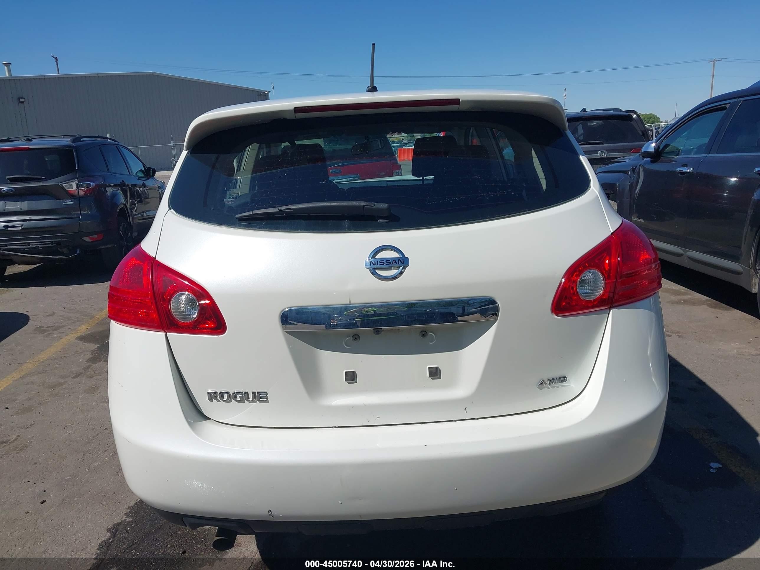 2011 Nissan Rogue S White vin: JN8AS5MV6BW274566
