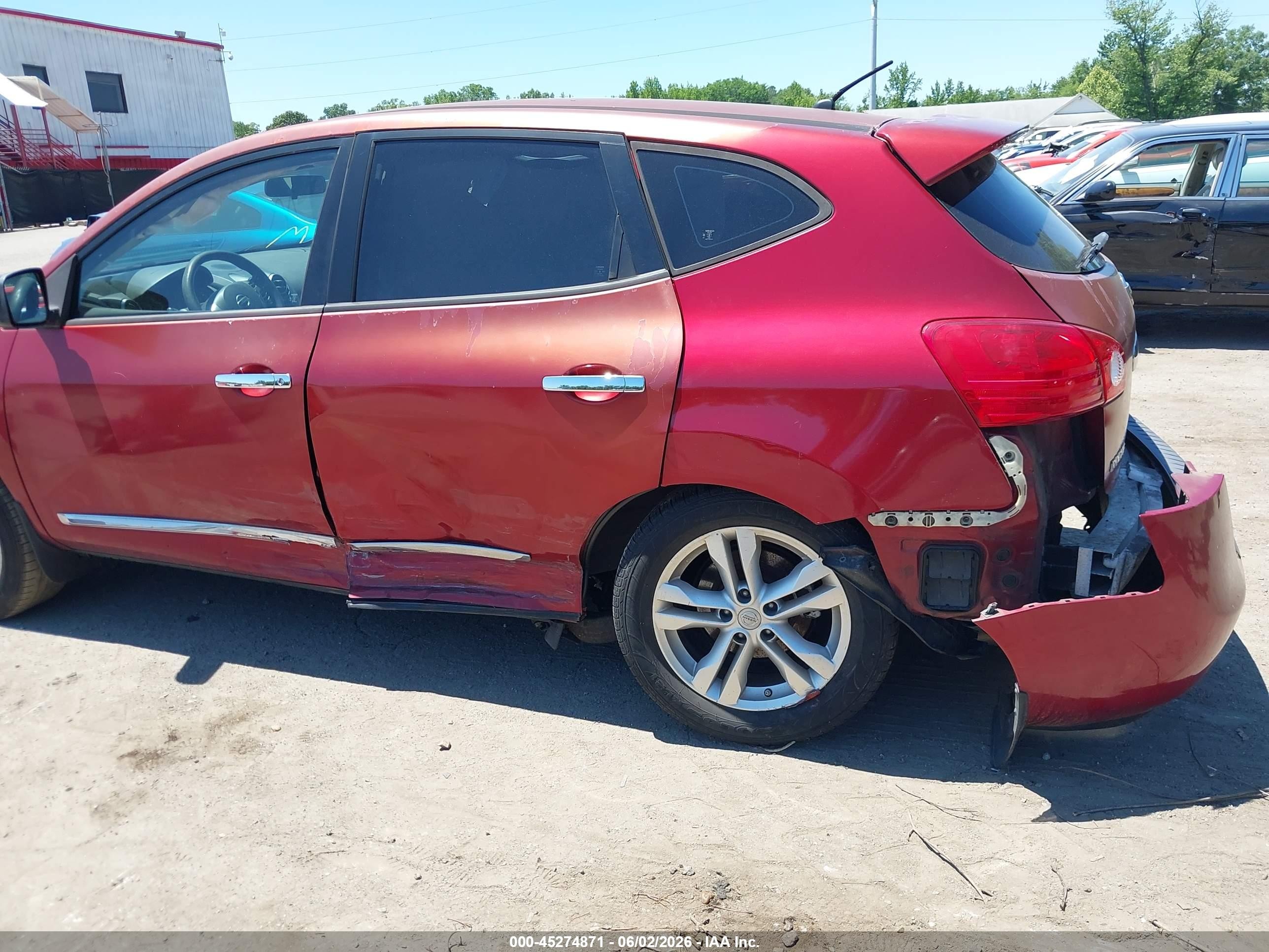 2011 Nissan Rogue S Red vin: JN8AS5MV6BW298592