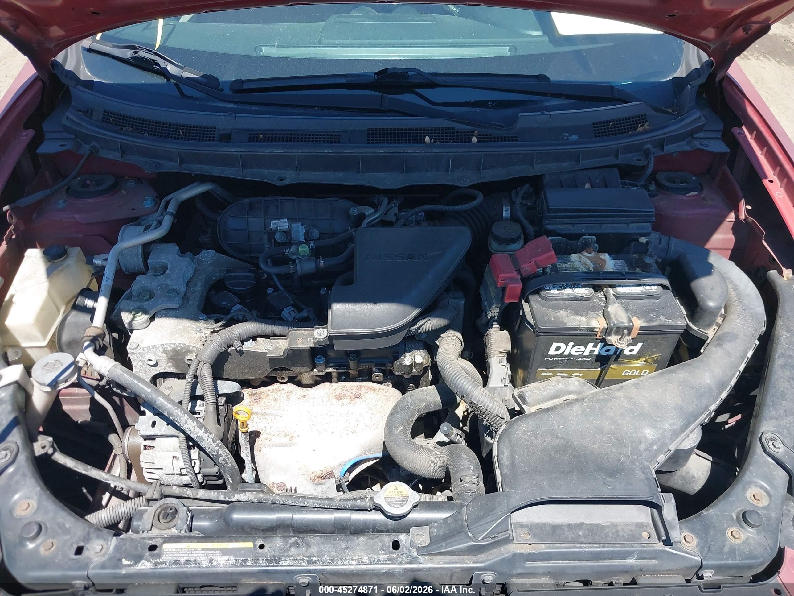 2011 Nissan Rogue S Red vin: JN8AS5MV6BW298592
