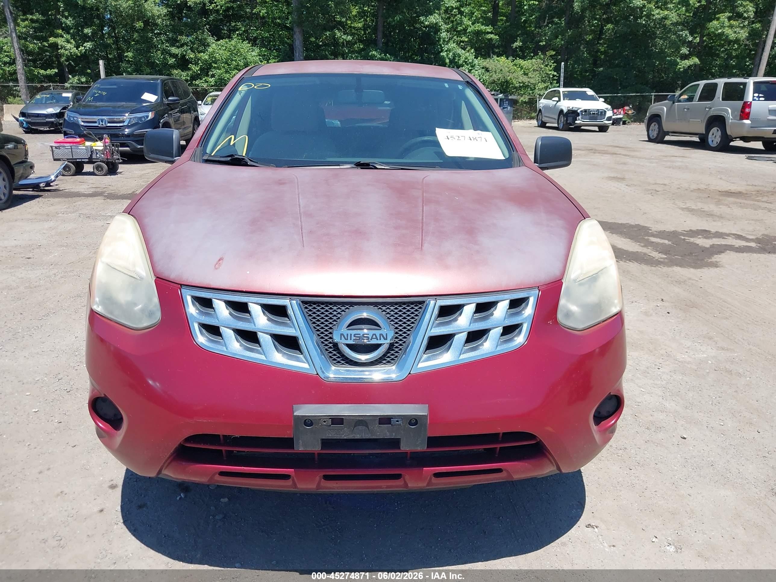 2011 Nissan Rogue S Red vin: JN8AS5MV6BW298592