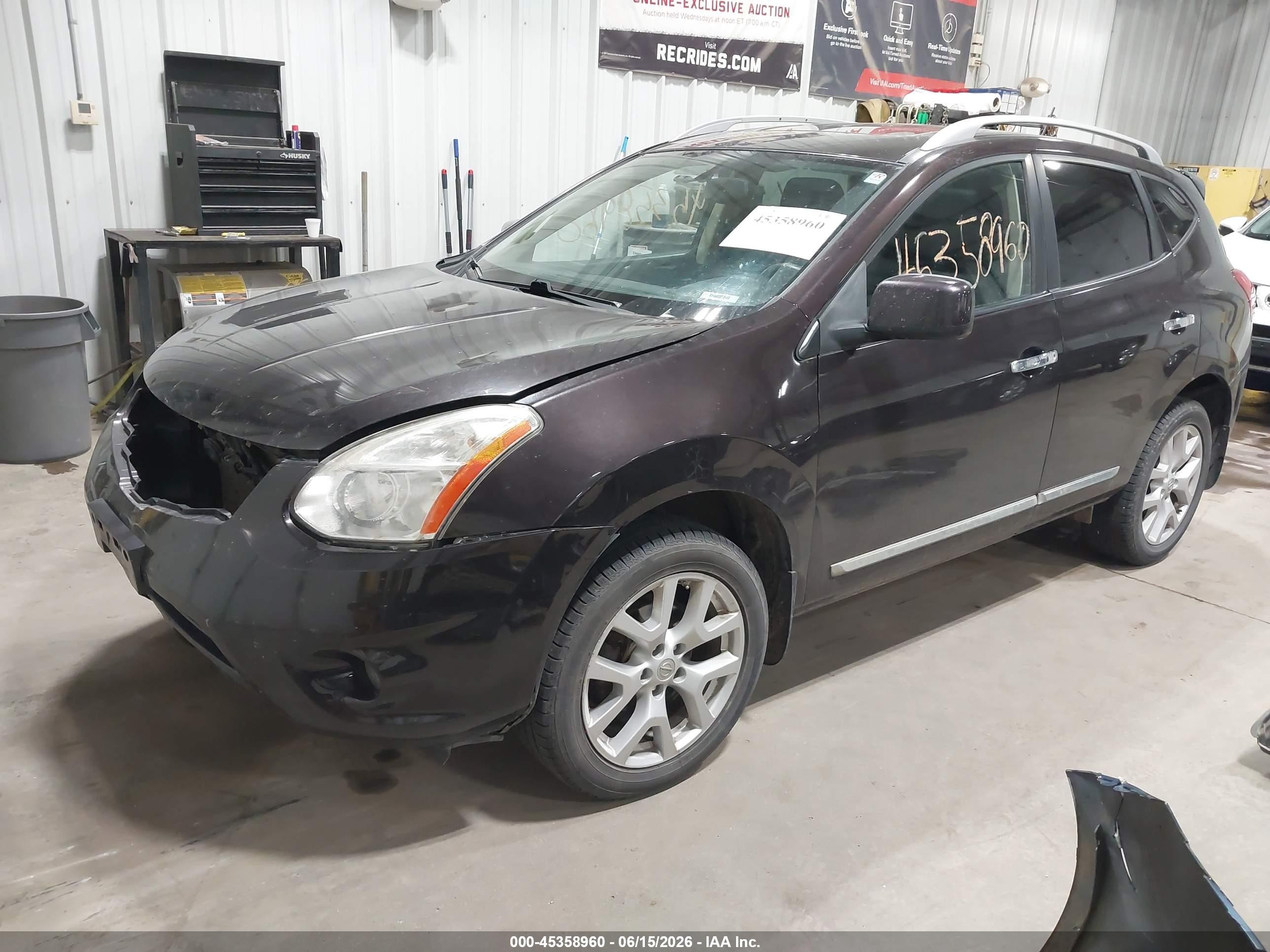 2011 Nissan Rogue Sv Purple vin: JN8AS5MV6BW301040
