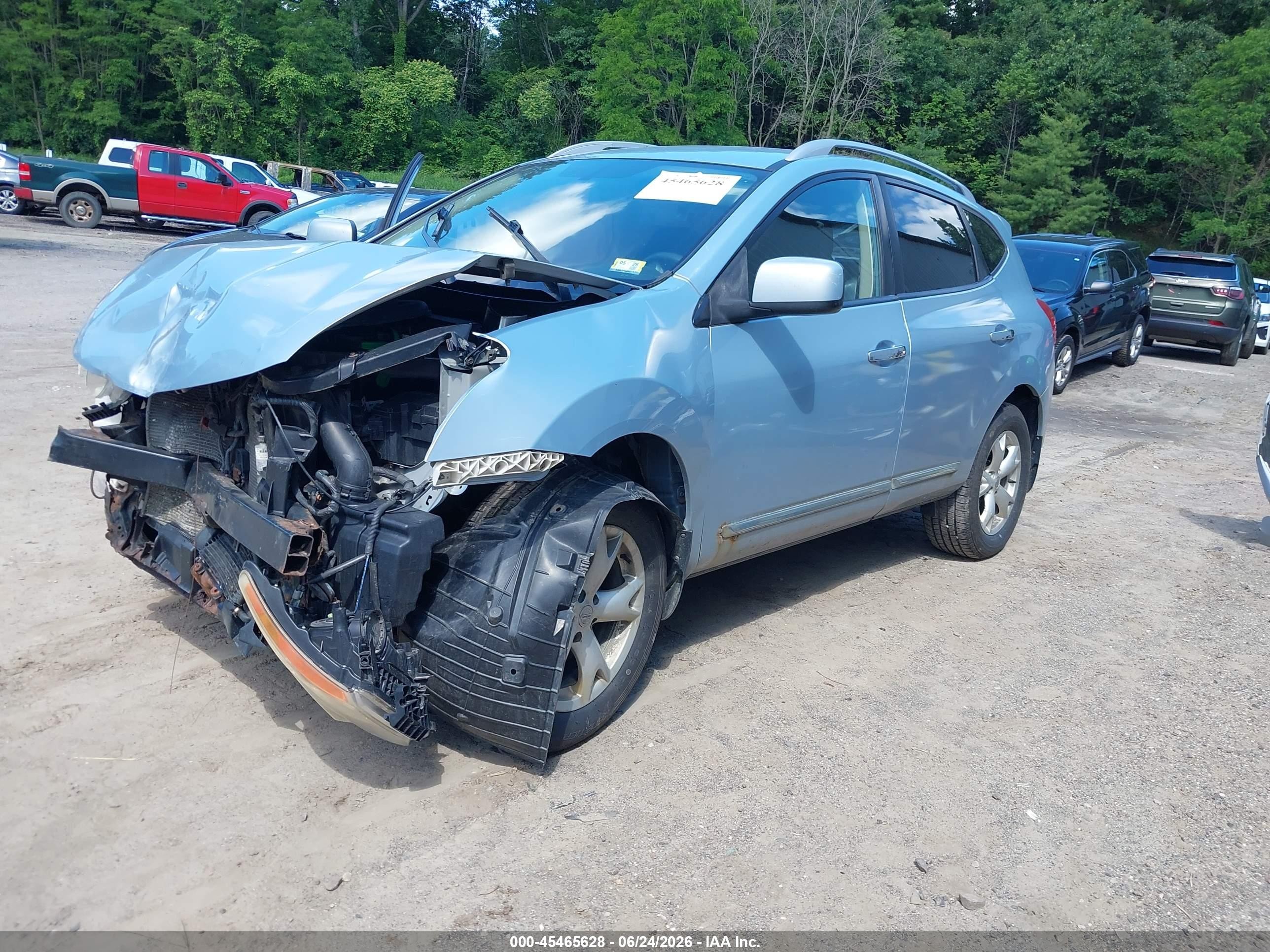 2011 Nissan Rogue Sv Light Blue vin: JN8AS5MV6BW306321