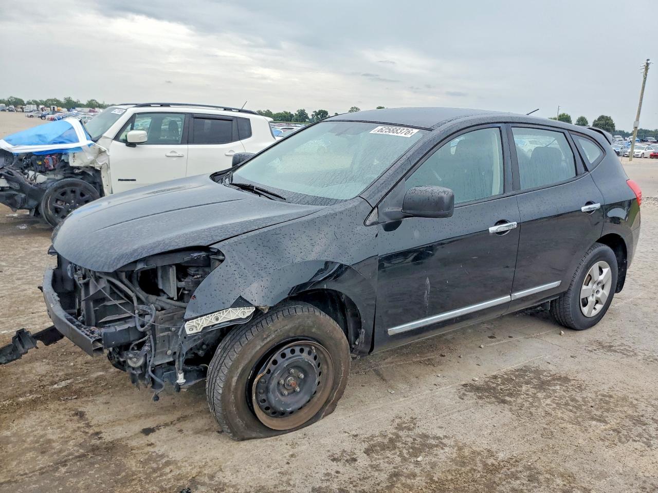 2011 Nissan Rogue S Black vin: JN8AS5MV6BW660212