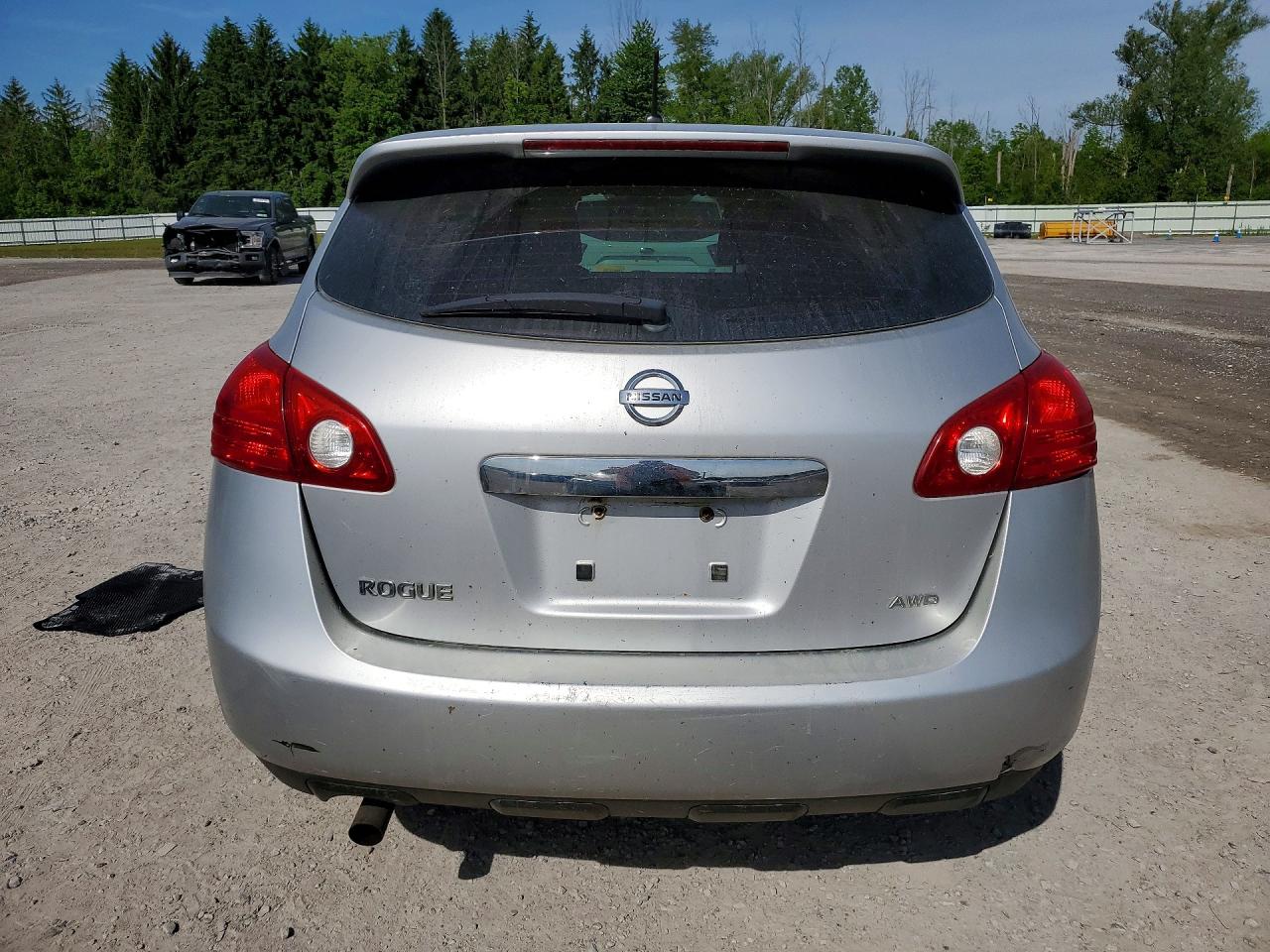 2011 Nissan Rogue S Silver vin: JN8AS5MV6BW668696