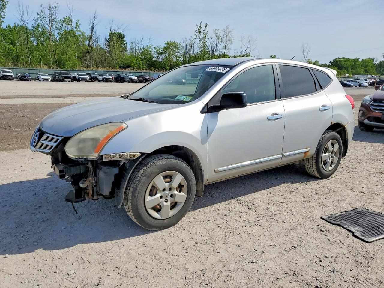 2011 Nissan Rogue S Silver vin: JN8AS5MV6BW668696