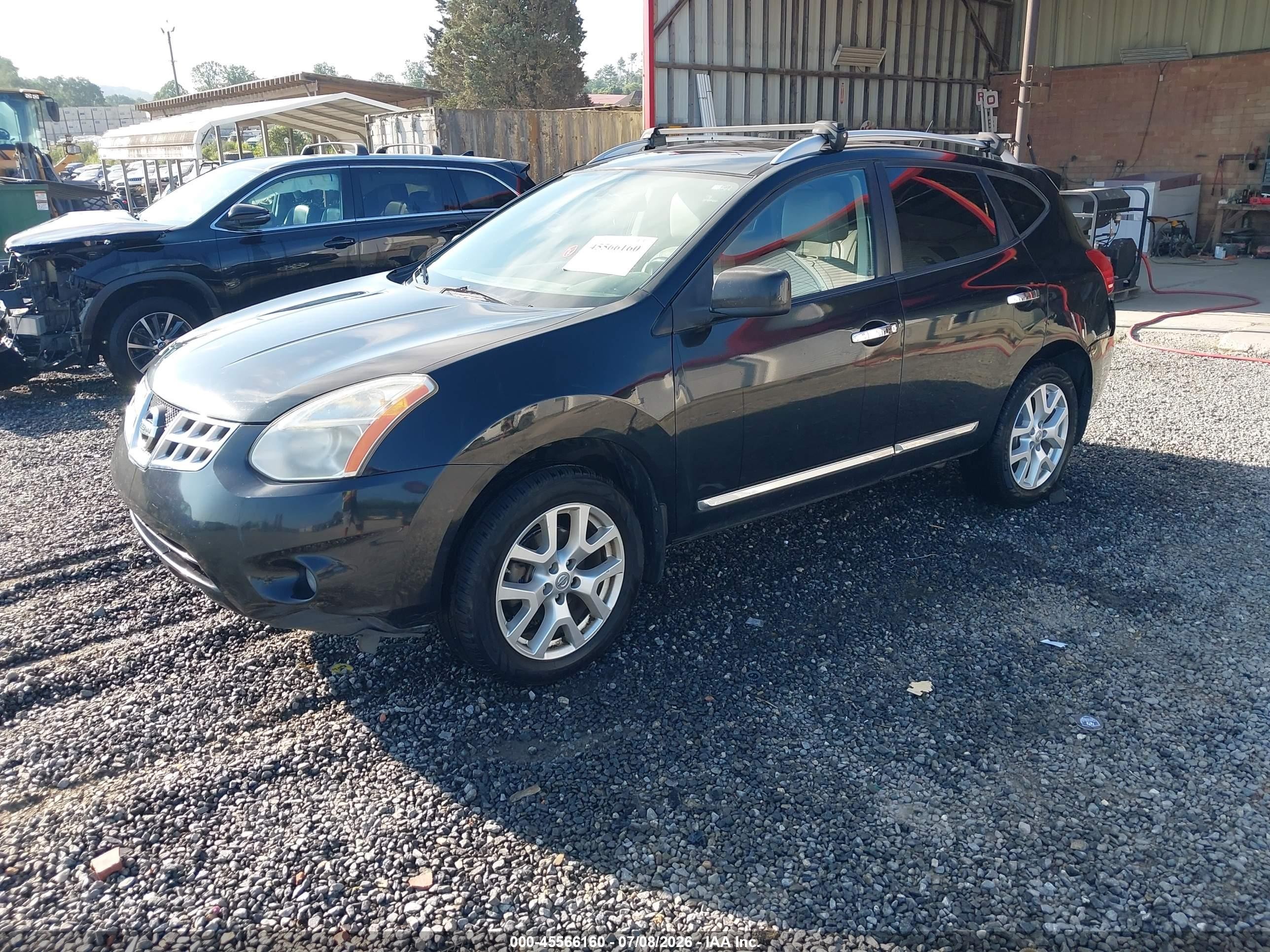 2011 Nissan Rogue Sv Черный vin: JN8AS5MV6BW671436