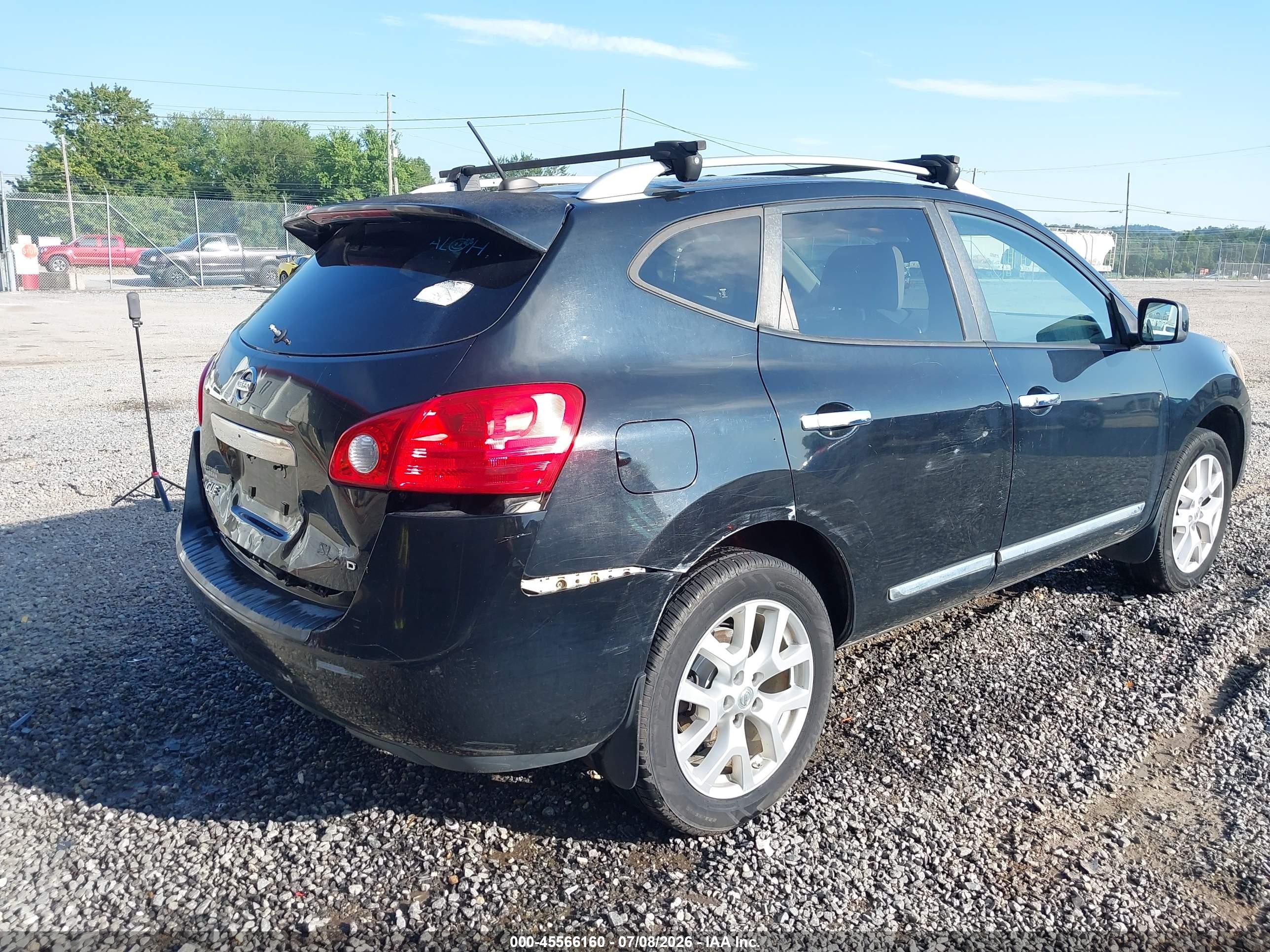 2011 Nissan Rogue Sv Черный vin: JN8AS5MV6BW671436
