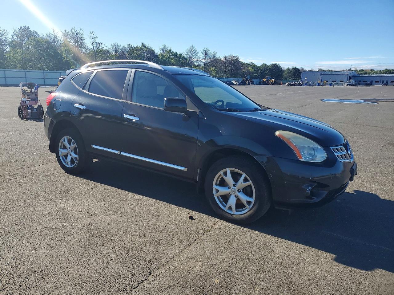 2011 Nissan Rogue S Black vin: JN8AS5MV6BW673851