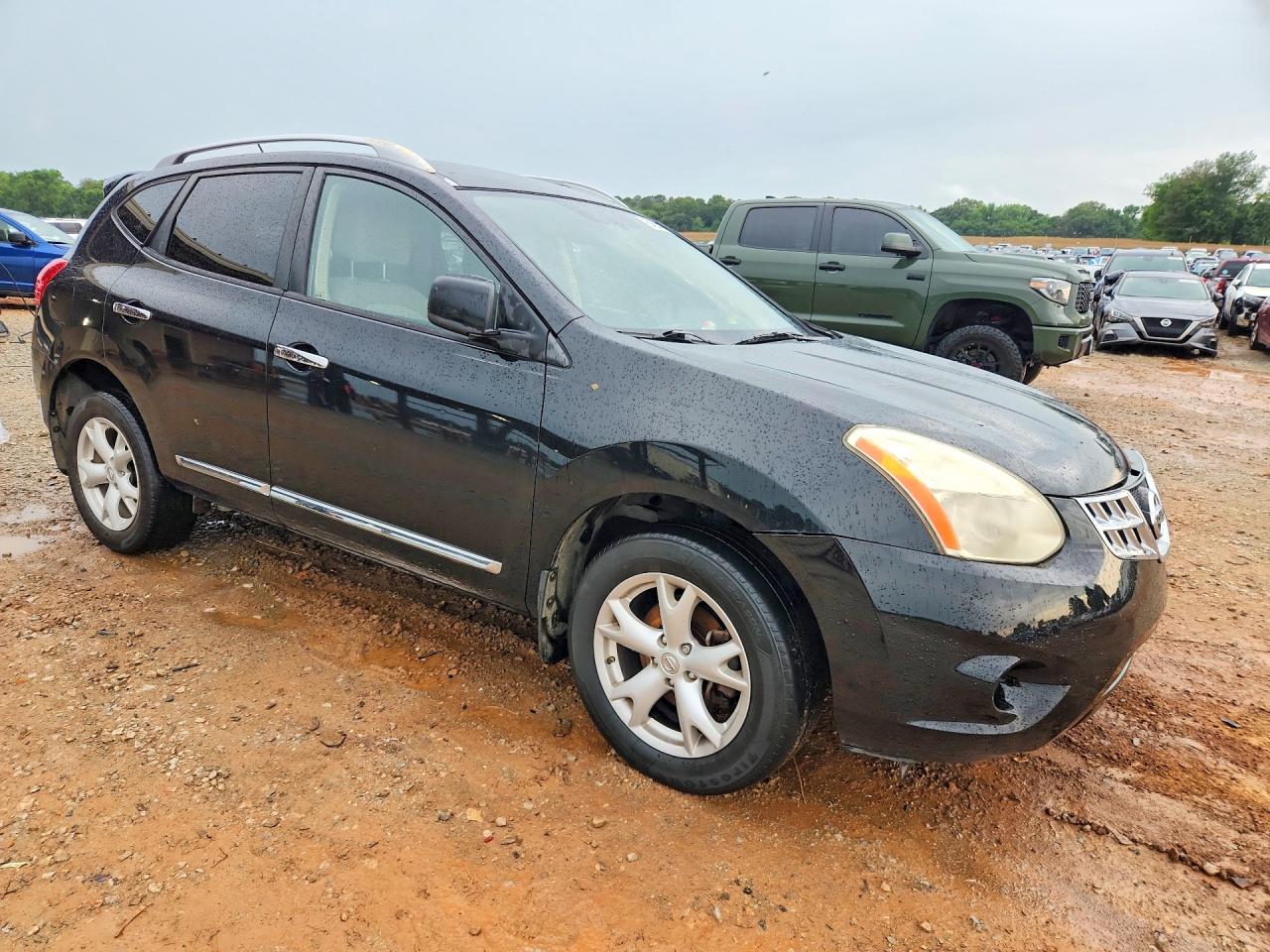 2011 Nissan Rogue S Black vin: JN8AS5MV6BW677365