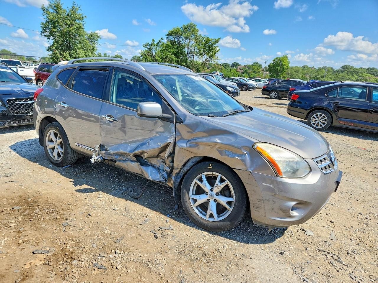 2011 Nissan Rogue S Gray vin: JN8AS5MV6BW690021
