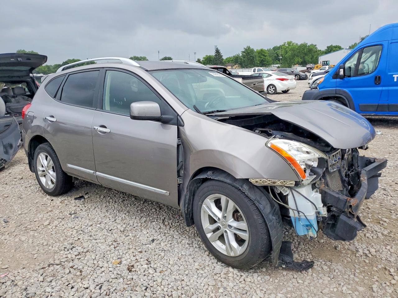 2012 Nissan Rogue Gray vin: JN8AS5MV6CW351096