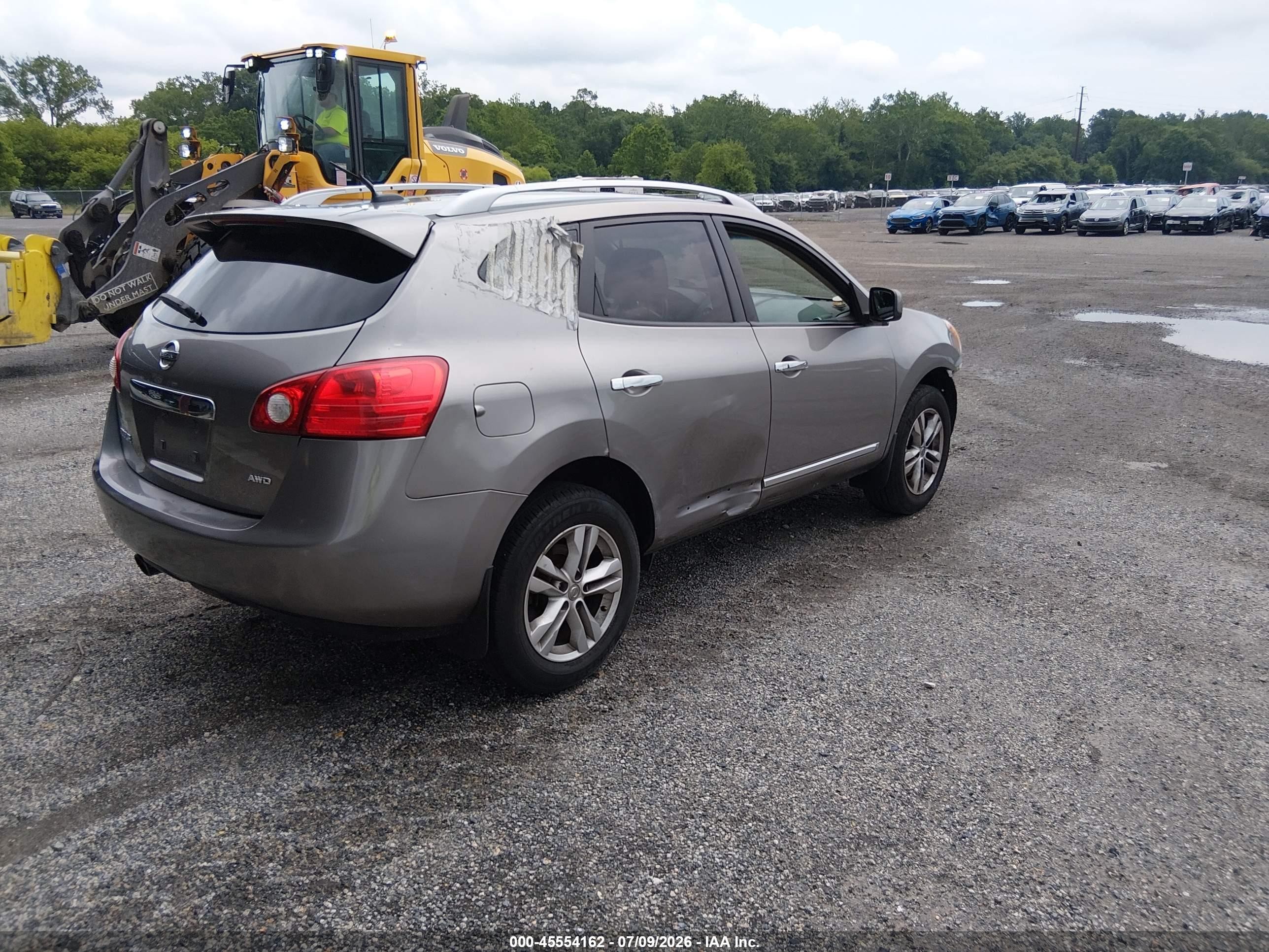 2012 Nissan Rogue Sv Gray vin: JN8AS5MV6CW352216