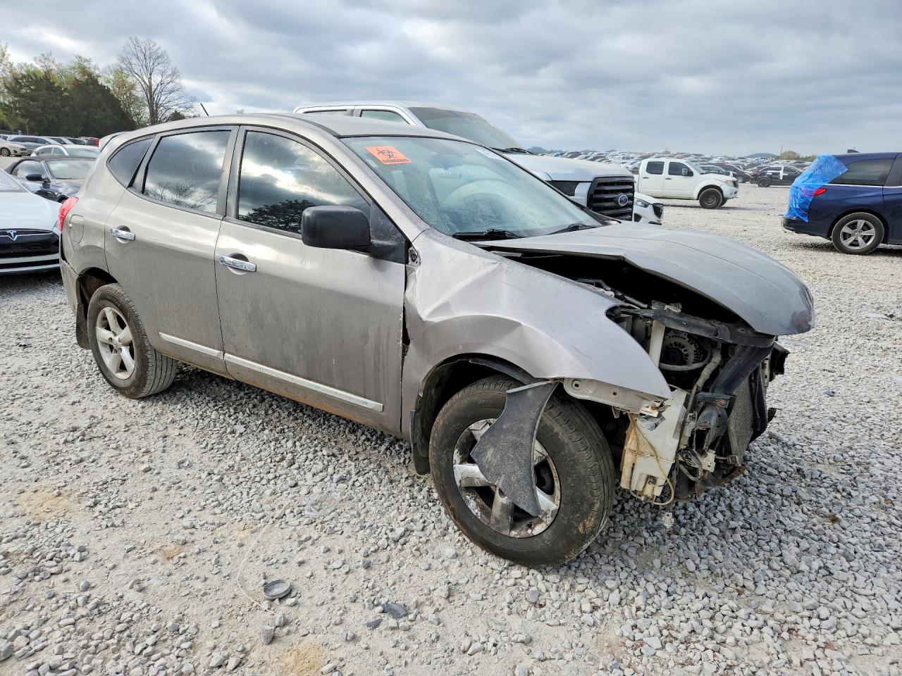 2012 Nissan Rogue S Silver vin: JN8AS5MV6CW361286