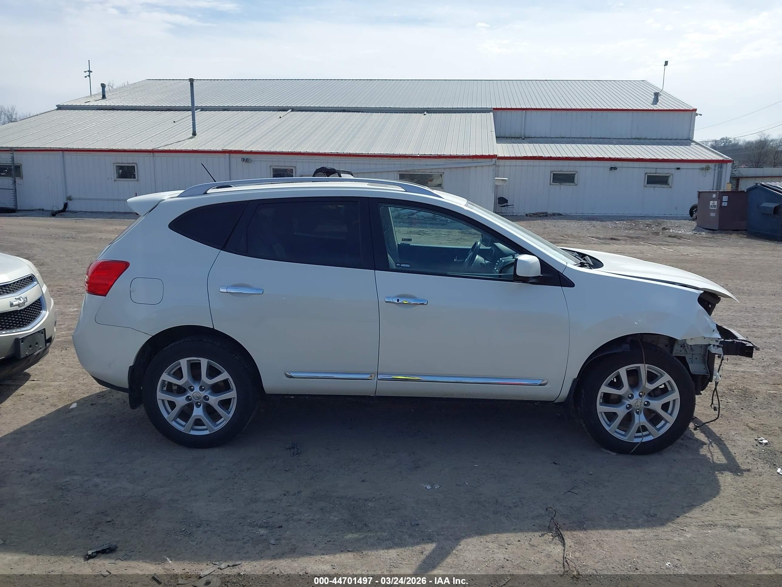2012 Nissan Rogue Sv W/sl Pkg White vin: JN8AS5MV6CW364141