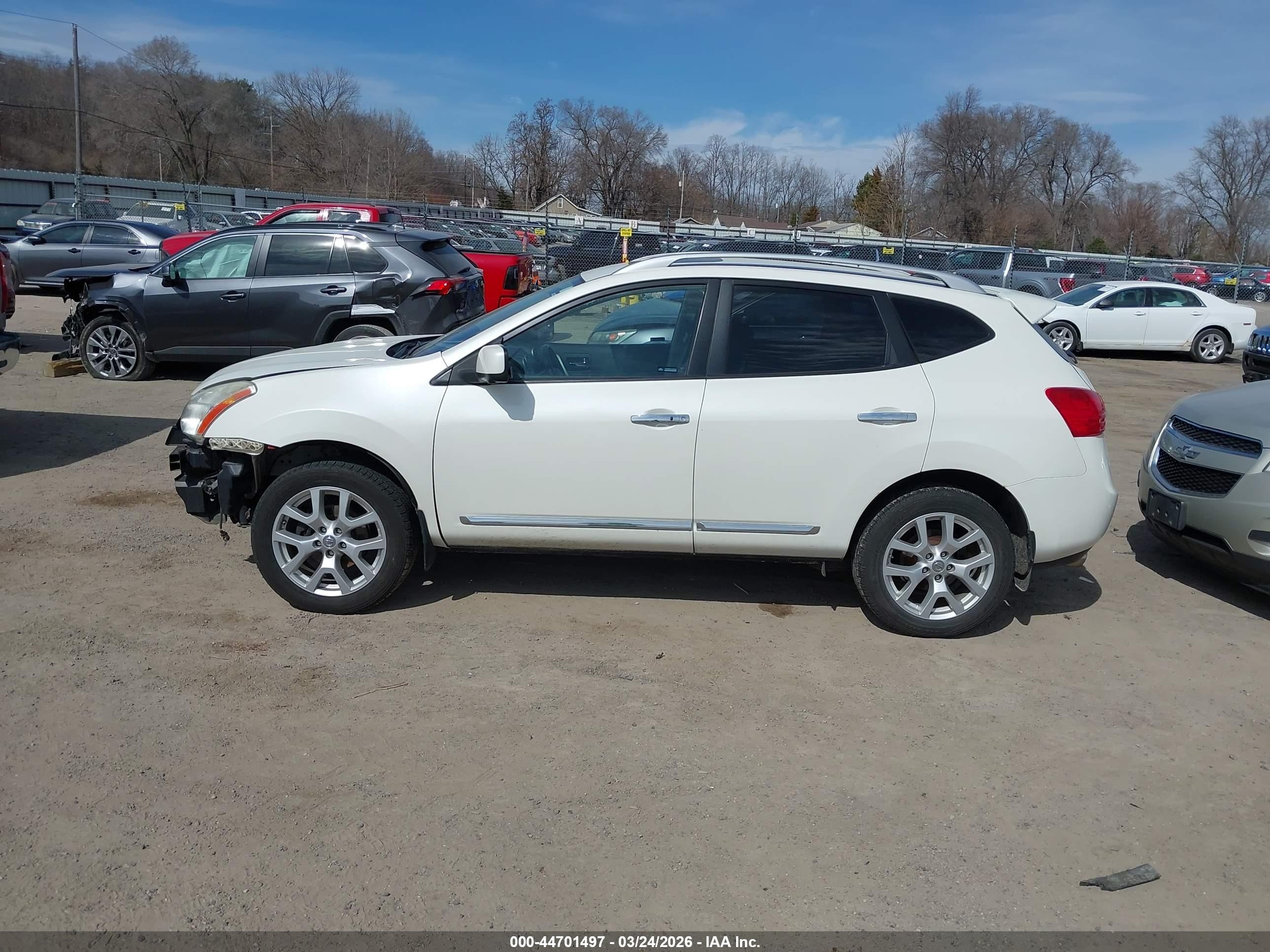 2012 Nissan Rogue Sv W/sl Pkg White vin: JN8AS5MV6CW364141