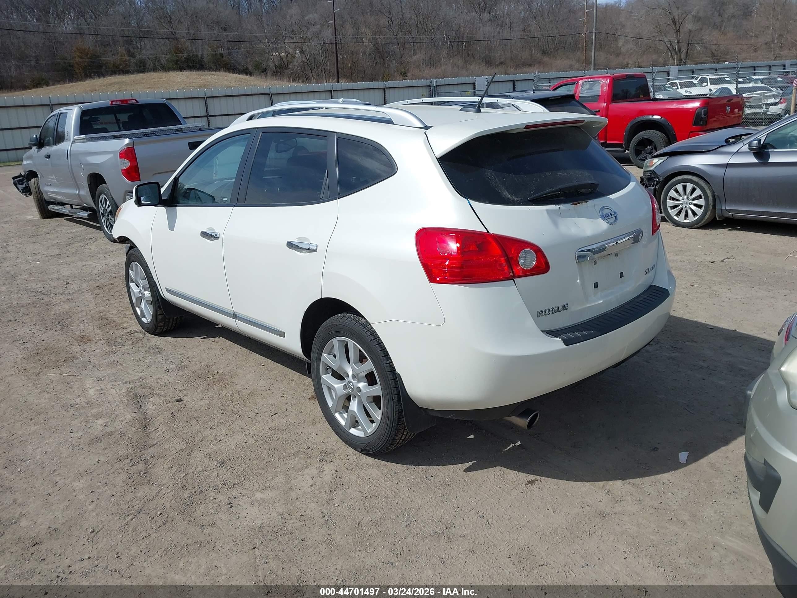 2012 Nissan Rogue Sv W/sl Pkg White vin: JN8AS5MV6CW364141