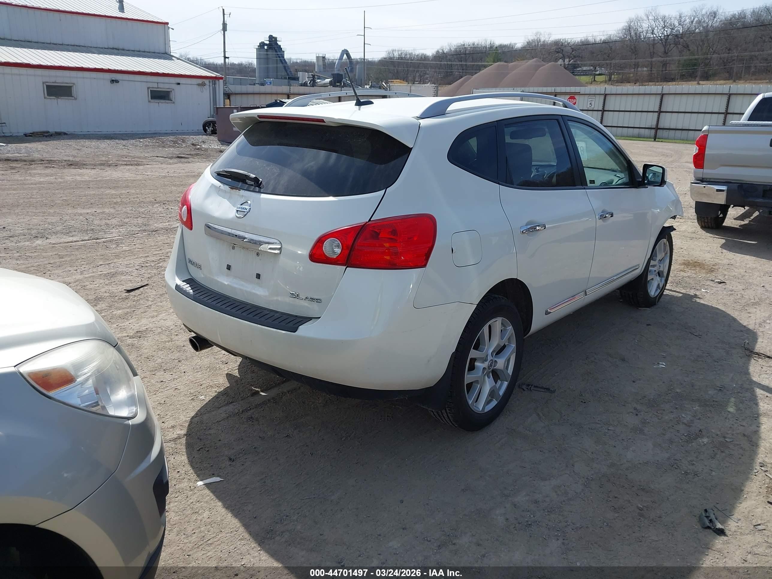 2012 Nissan Rogue Sv W/sl Pkg White vin: JN8AS5MV6CW364141