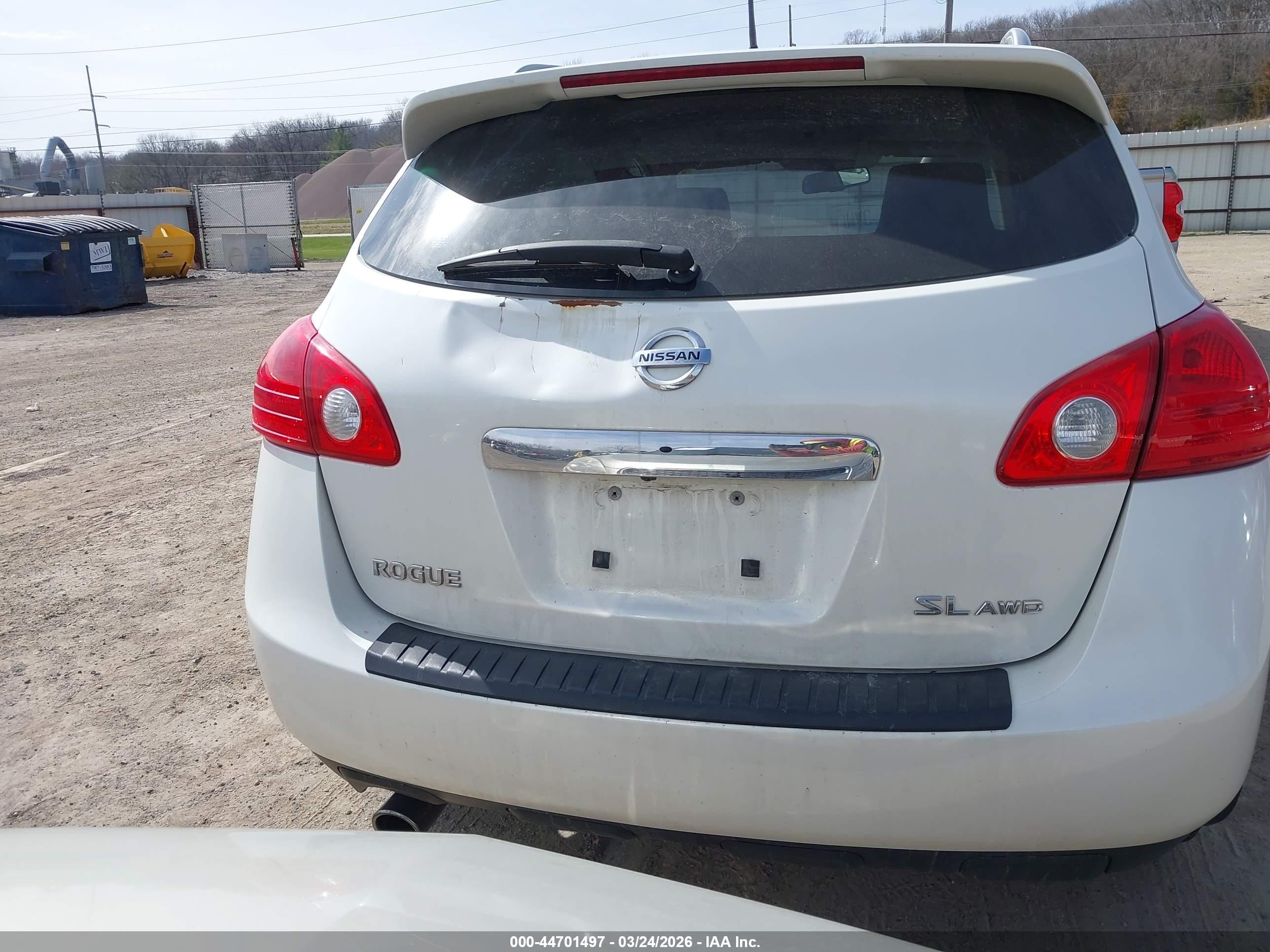 2012 Nissan Rogue Sv W/sl Pkg White vin: JN8AS5MV6CW364141