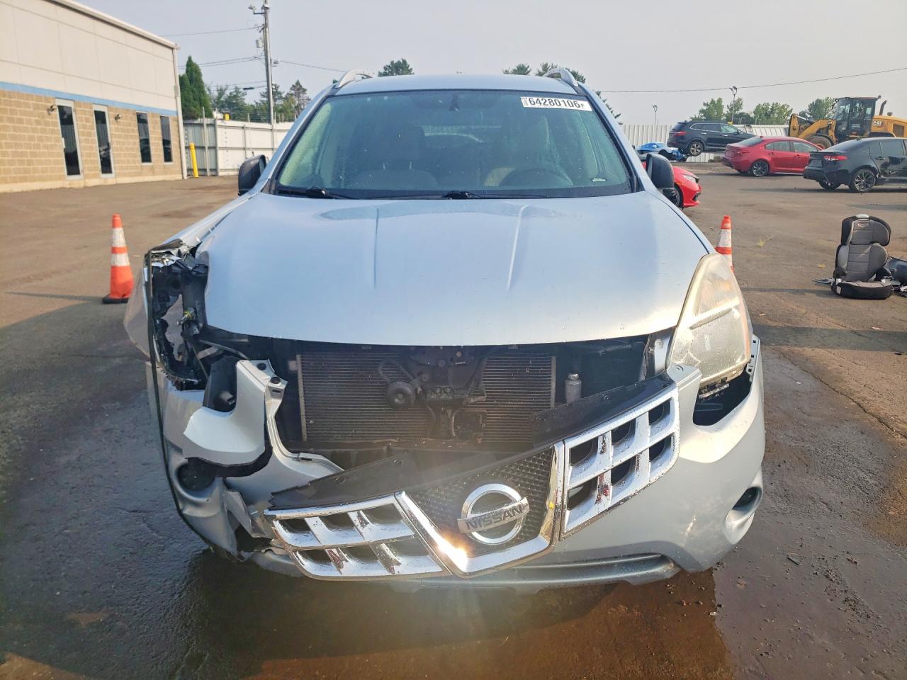 2012 Nissan Rogue S Silver vin: JN8AS5MV6CW364589
