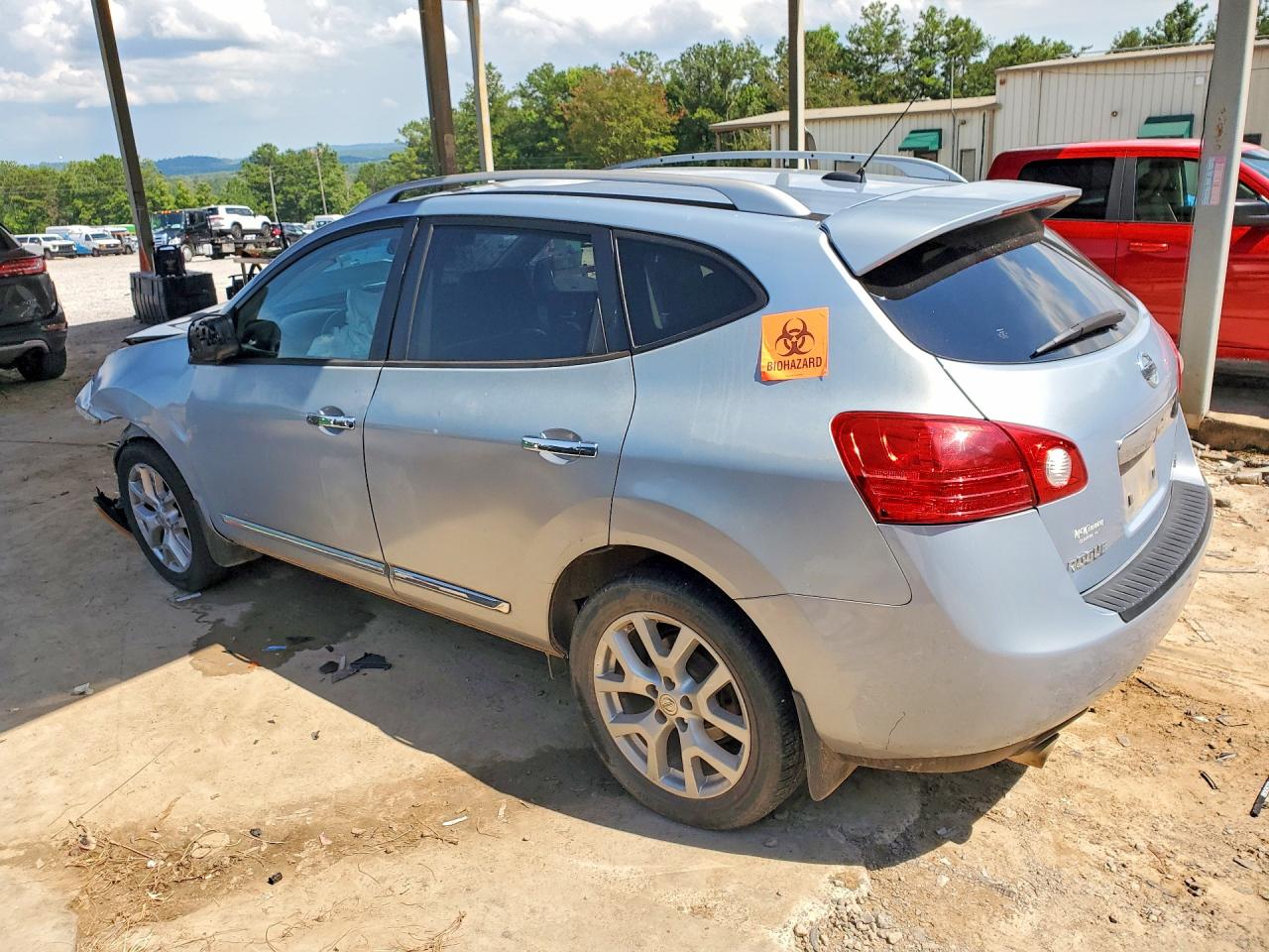 2012 Nissan Rogue S Silver vin: JN8AS5MV6CW367475