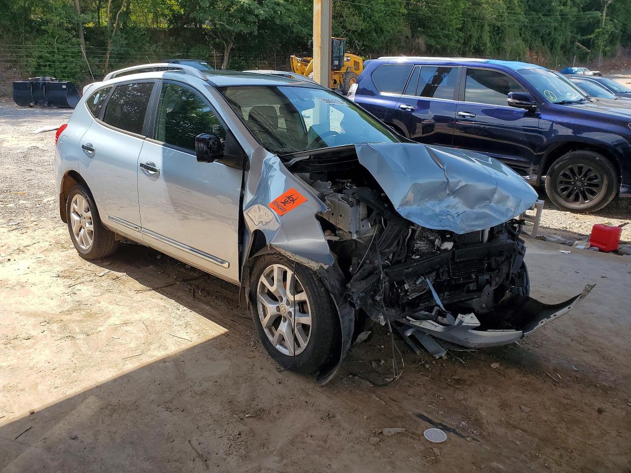 2012 Nissan Rogue S Silver vin: JN8AS5MV6CW367475