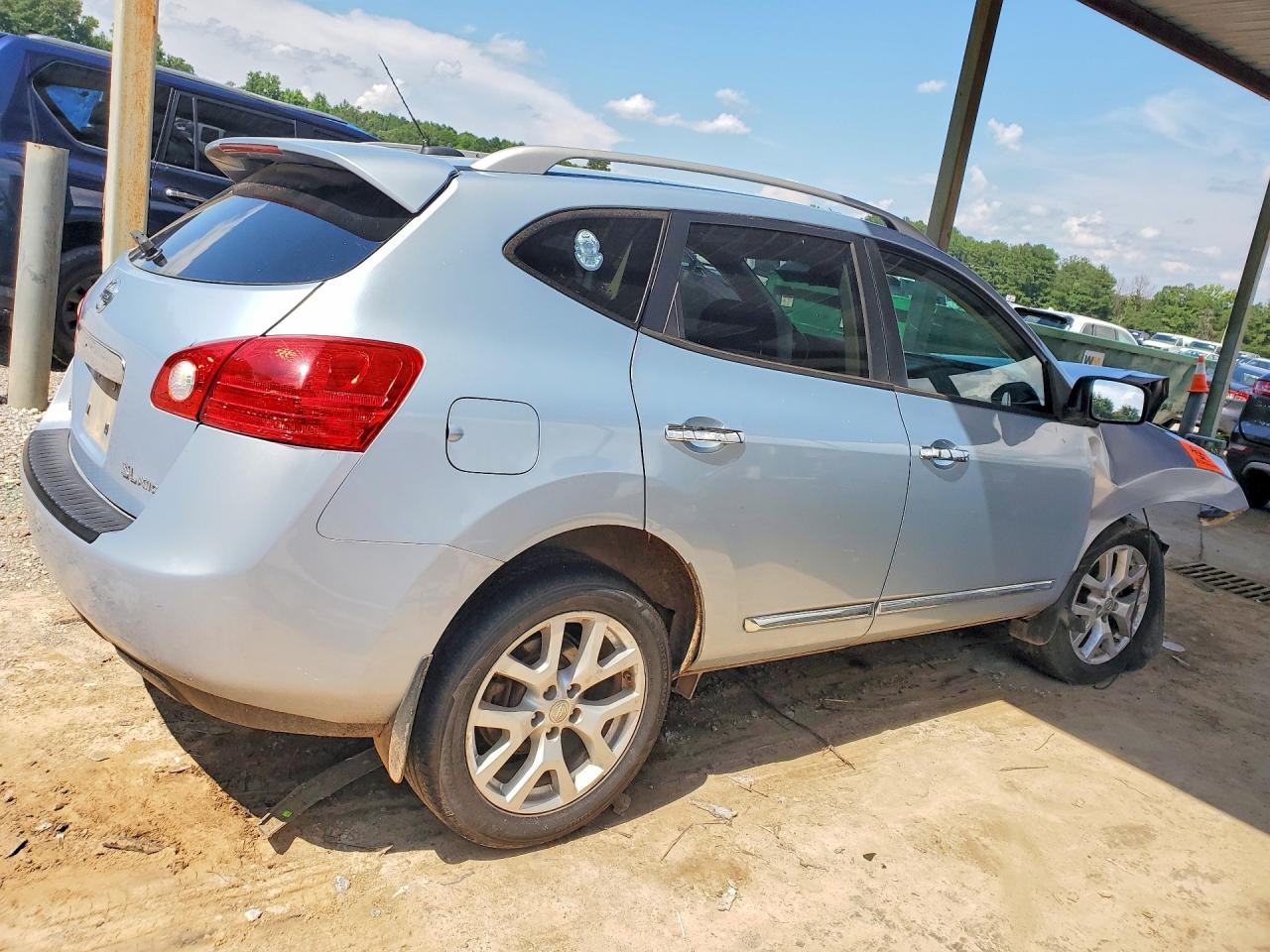 2012 Nissan Rogue S Silver vin: JN8AS5MV6CW367475