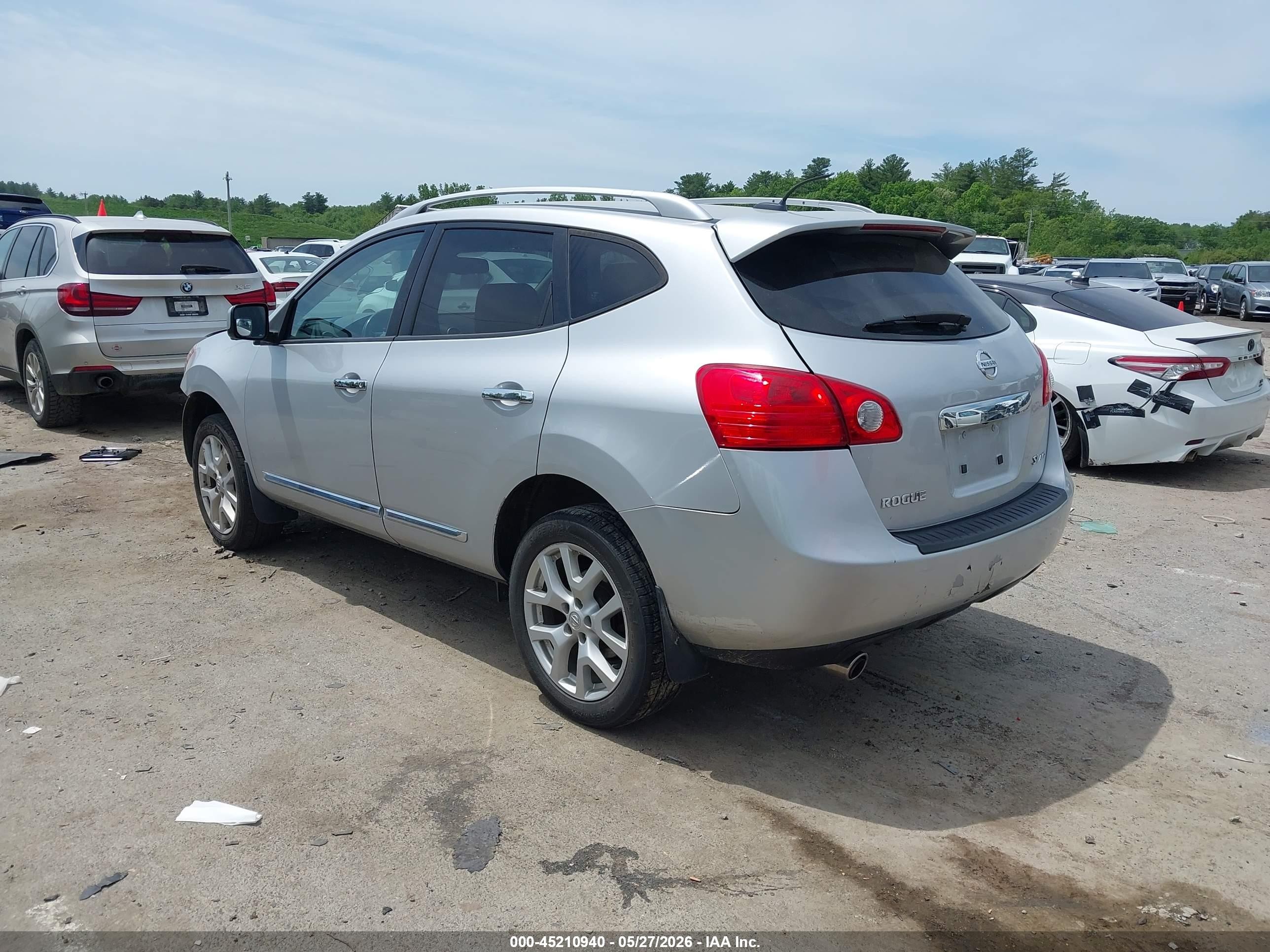 2012 Nissan Rogue Sv W/sl Pkg Серебряный vin: JN8AS5MV6CW367637