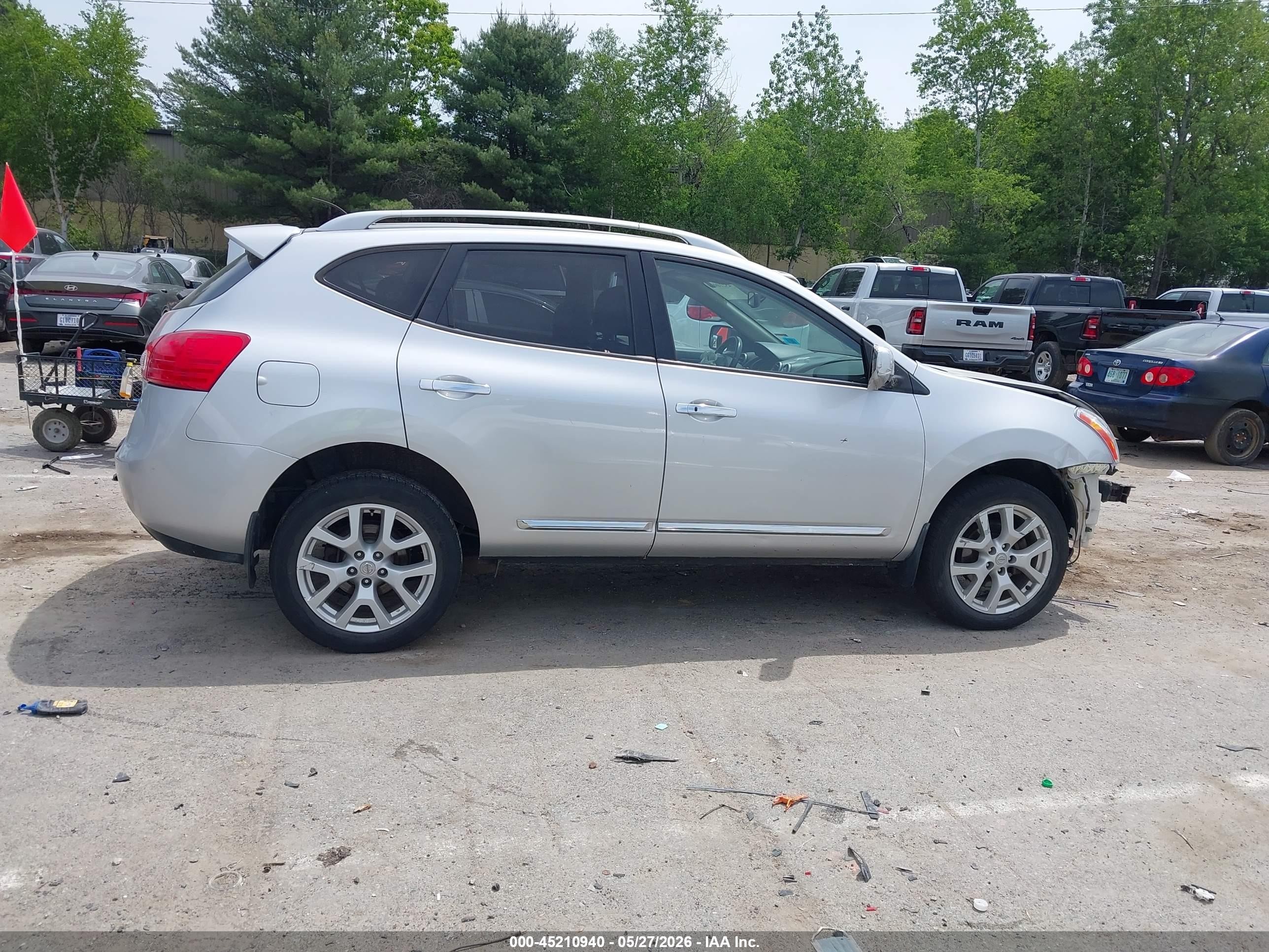 2012 Nissan Rogue Sv W/sl Pkg Серебряный vin: JN8AS5MV6CW367637