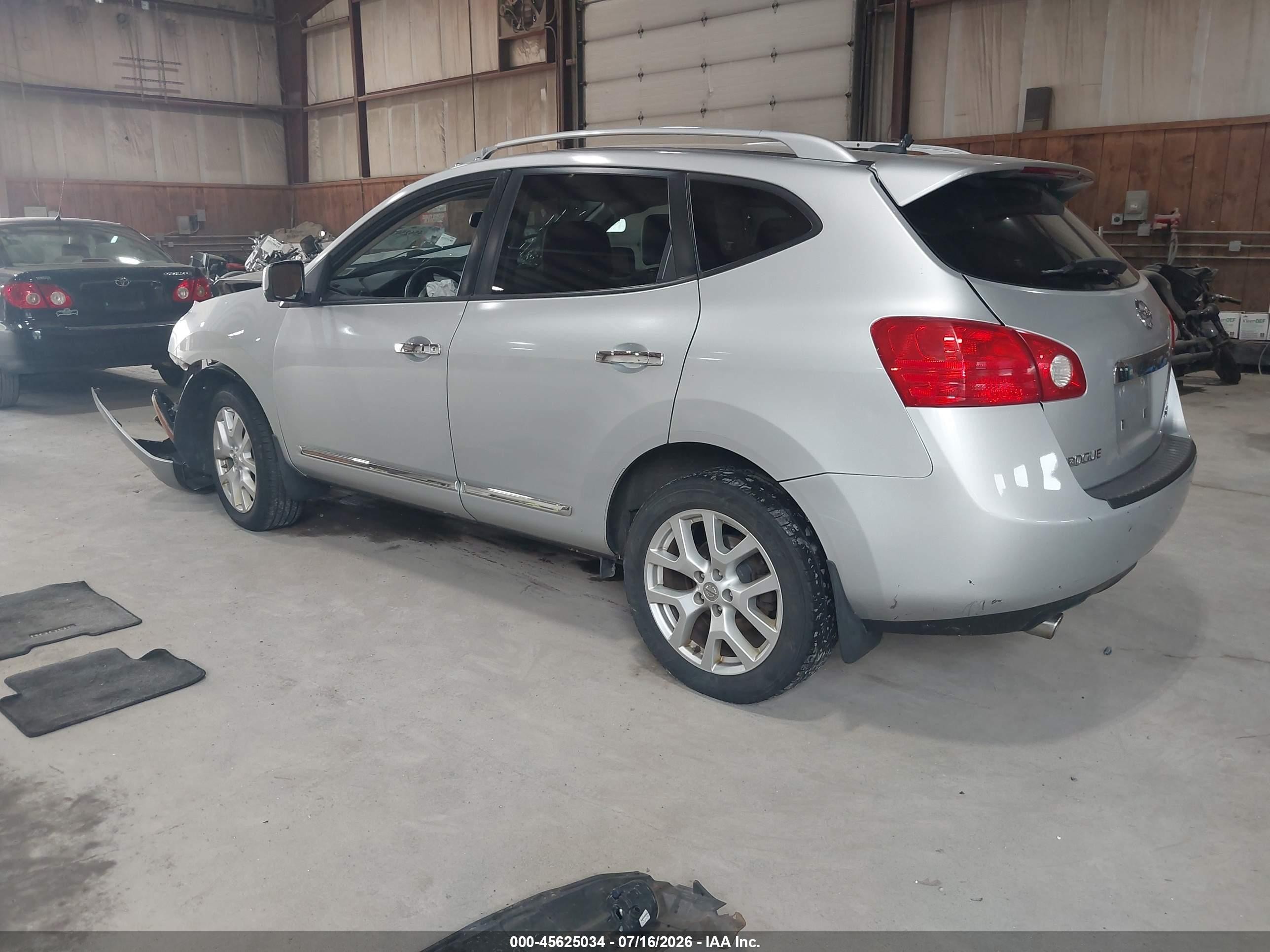 2012 Nissan Rogue Sv W/sl Pkg Silver vin: JN8AS5MV6CW372742