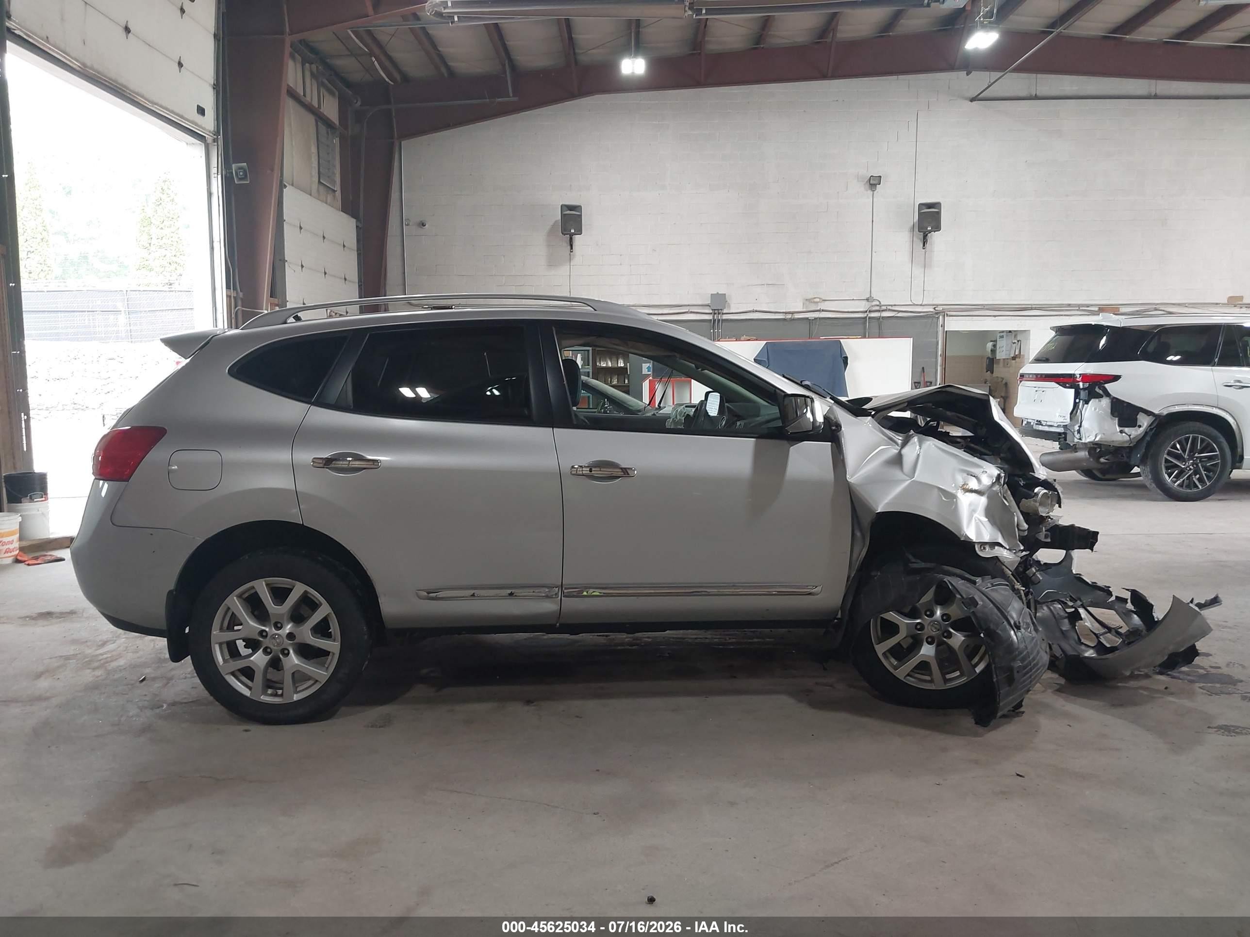 2012 Nissan Rogue Sv W/sl Pkg Silver vin: JN8AS5MV6CW372742