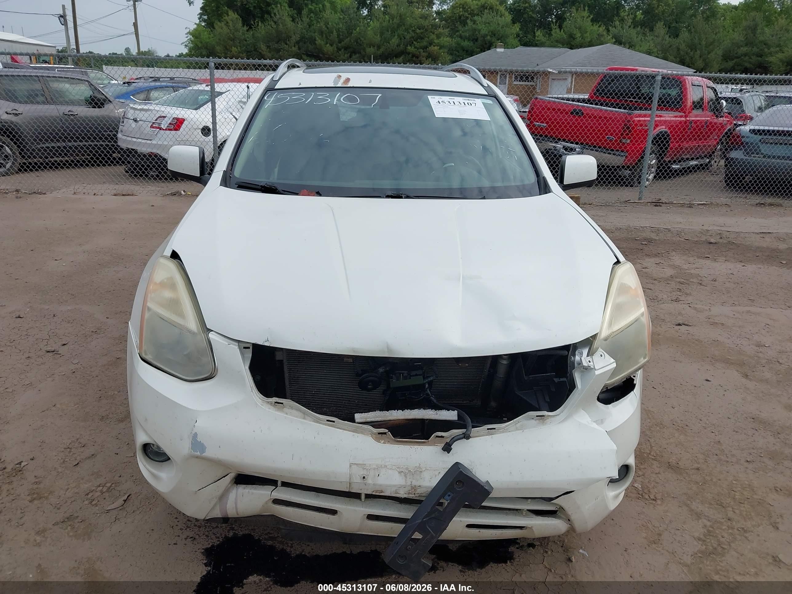2012 Nissan Rogue Sv W/sl Pkg White vin: JN8AS5MV6CW380310