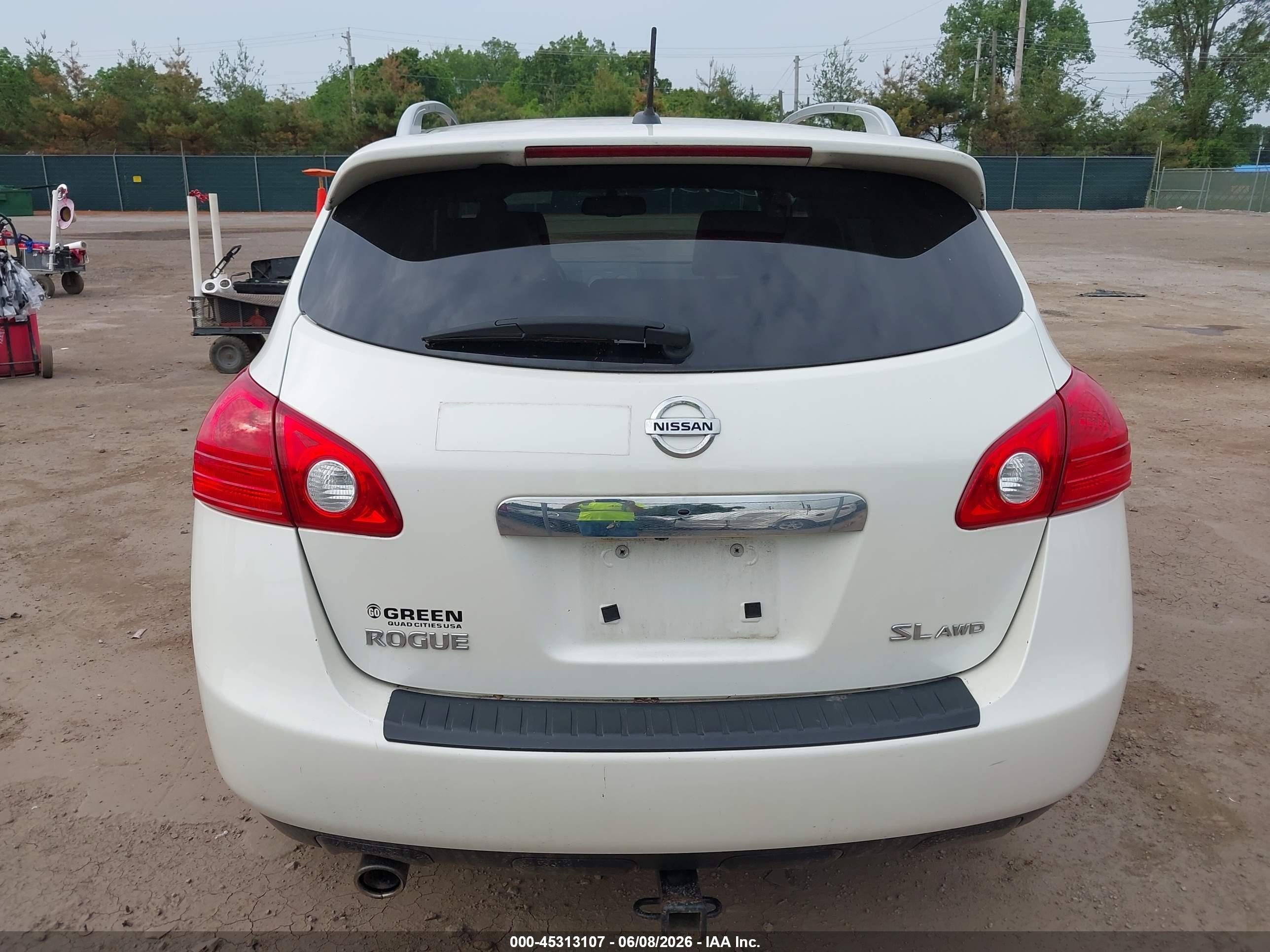 2012 Nissan Rogue Sv W/sl Pkg White vin: JN8AS5MV6CW380310