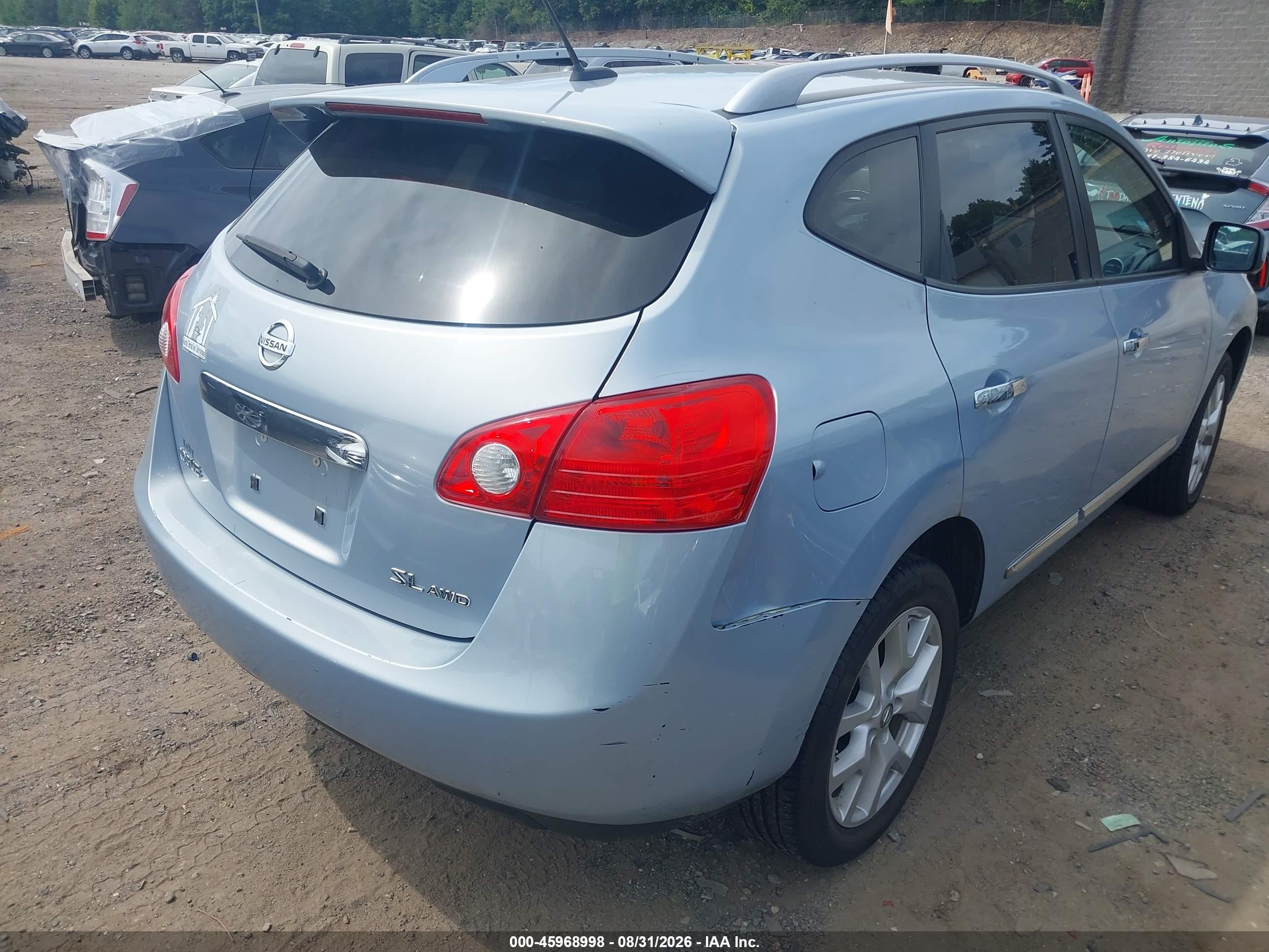2012 Nissan Rogue Sv W/sl Pkg Серый vin: JN8AS5MV6CW380565
