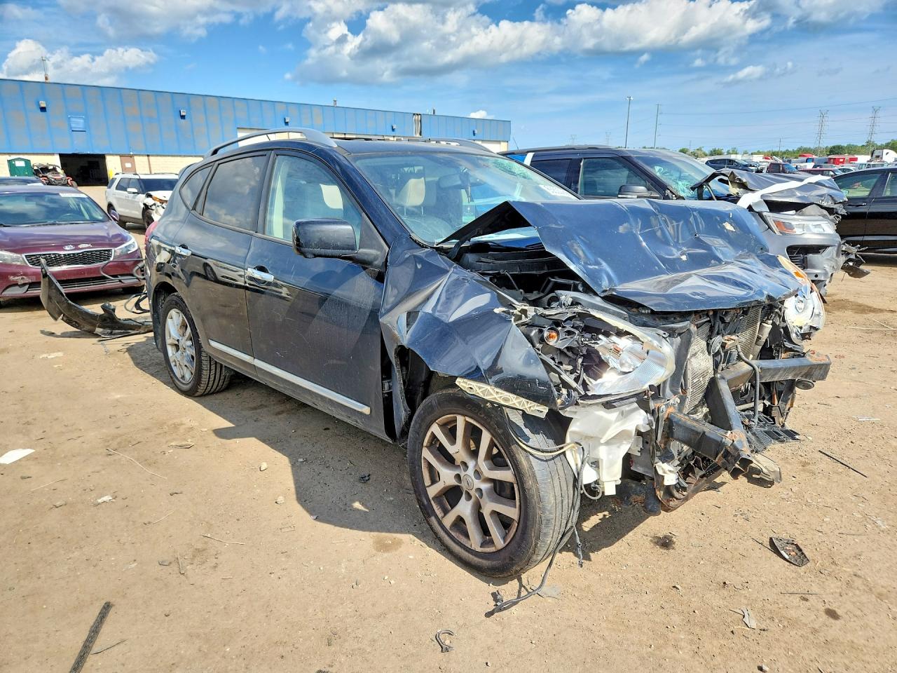 2012 Nissan Rogue S Black vin: JN8AS5MV6CW385264