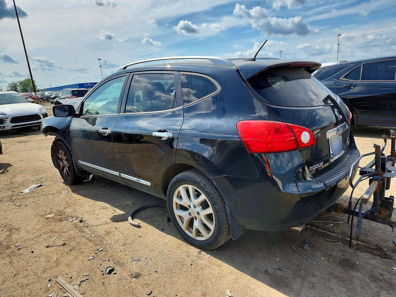 2012 Nissan Rogue S Black vin: JN8AS5MV6CW385264