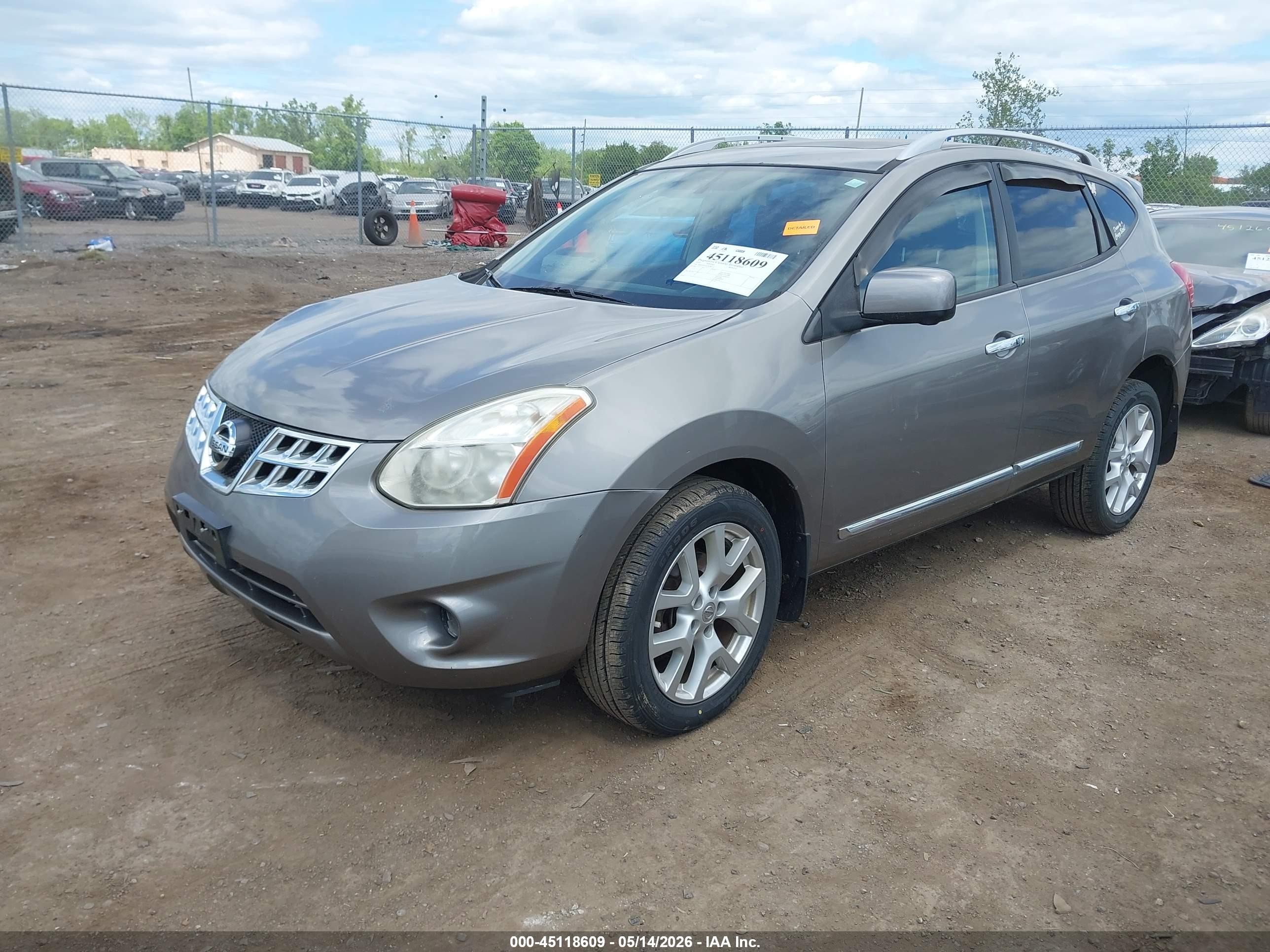 2012 Nissan Rogue Sv W/sl Pkg Серый vin: JN8AS5MV6CW386172
