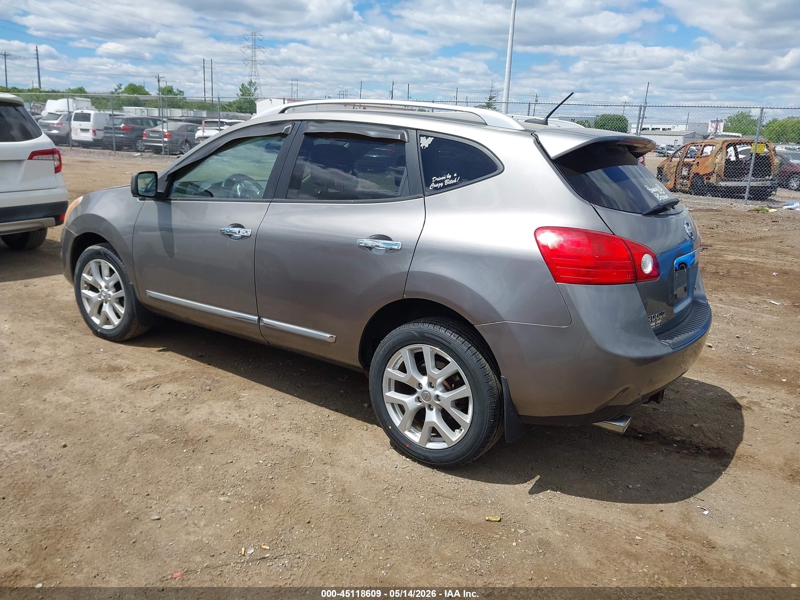 2012 Nissan Rogue Sv W/sl Pkg Серый vin: JN8AS5MV6CW386172