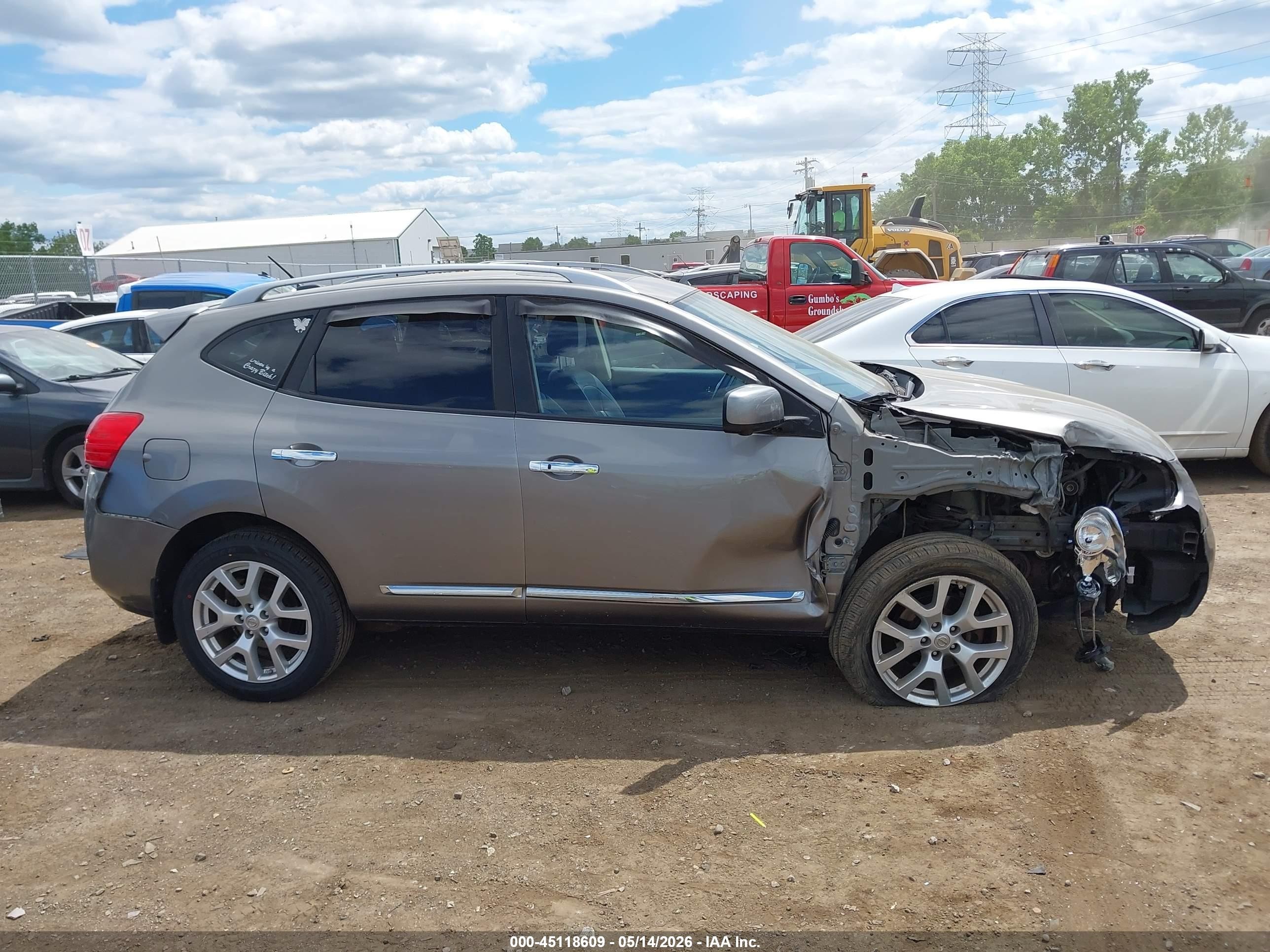 2012 Nissan Rogue Sv W/sl Pkg Серый vin: JN8AS5MV6CW386172