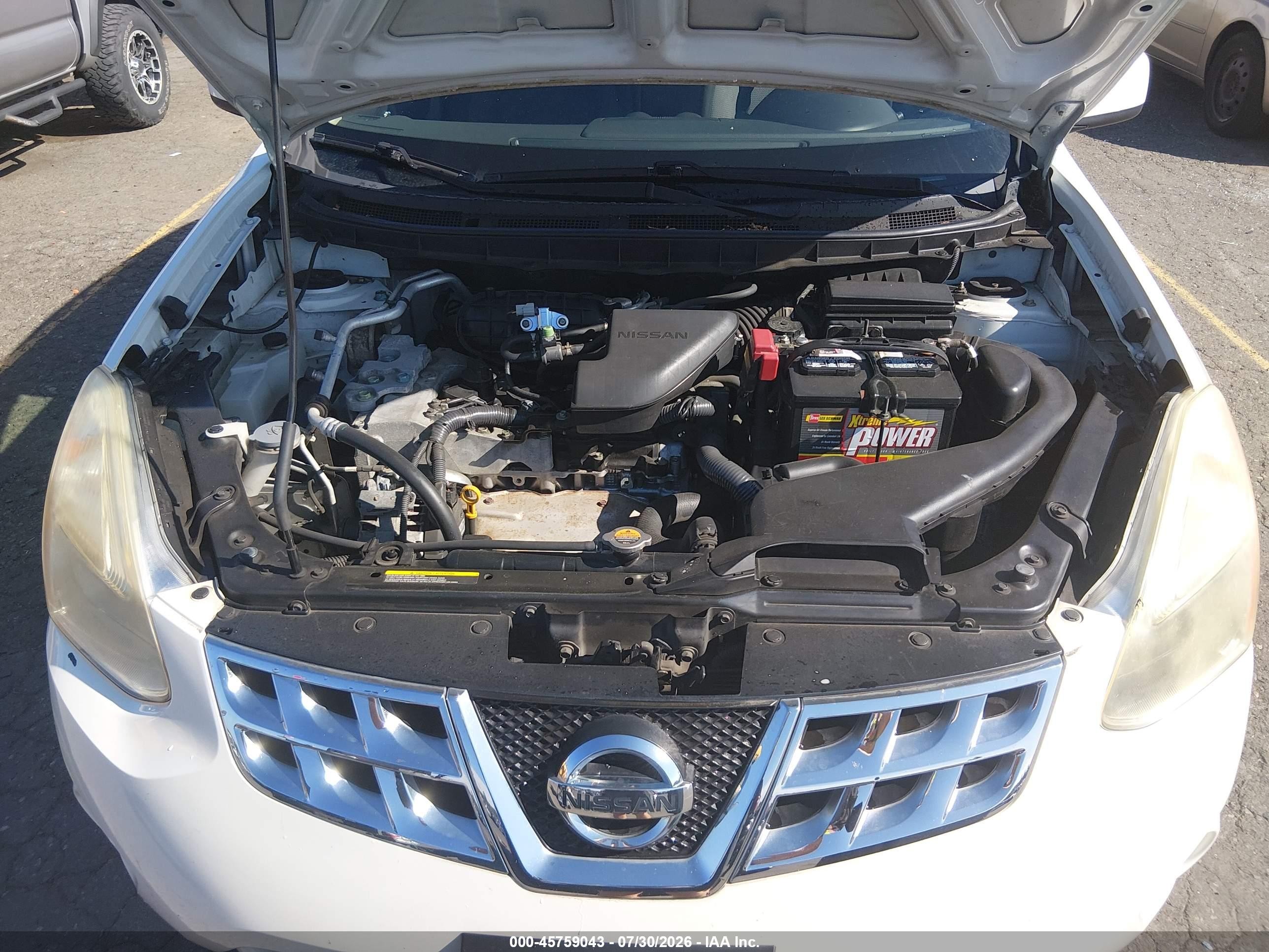 2012 Nissan Rogue Sv White vin: JN8AS5MV6CW399715