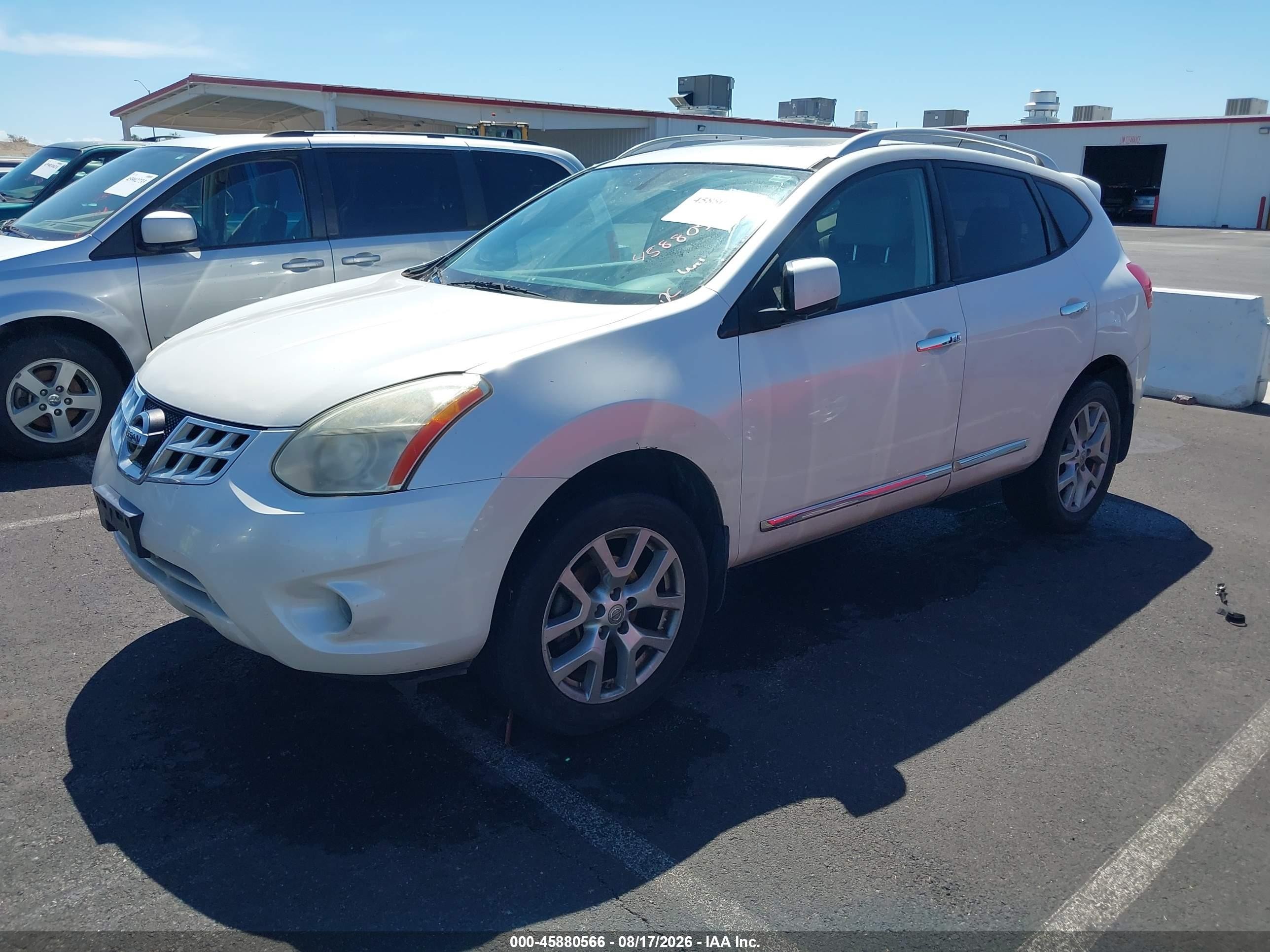 2012 Nissan Rogue Sv W/sl Pkg White vin: JN8AS5MV6CW402404