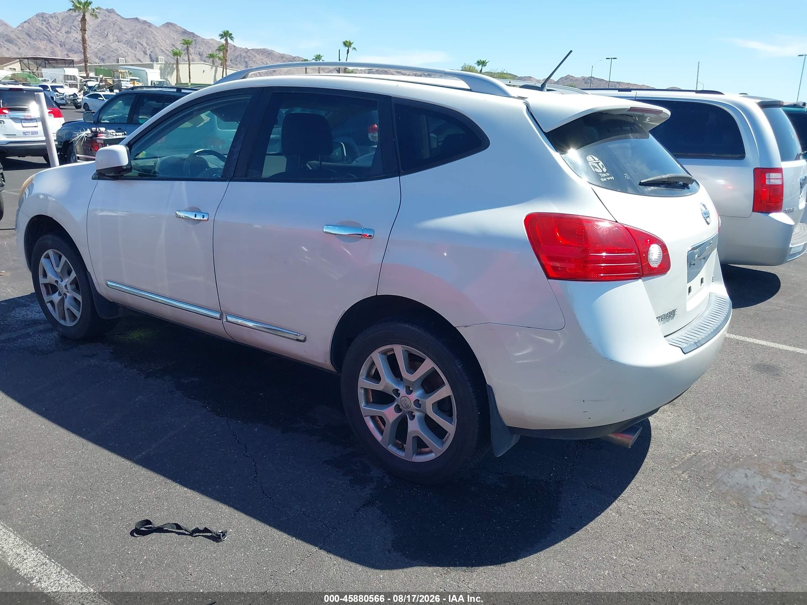 2012 Nissan Rogue Sv W/sl Pkg White vin: JN8AS5MV6CW402404