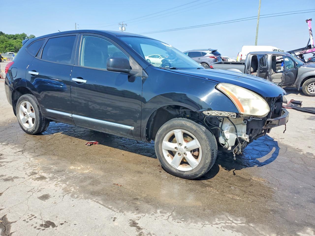 2012 Nissan Rogue S/sv Black vin: JN8AS5MV6CW410289