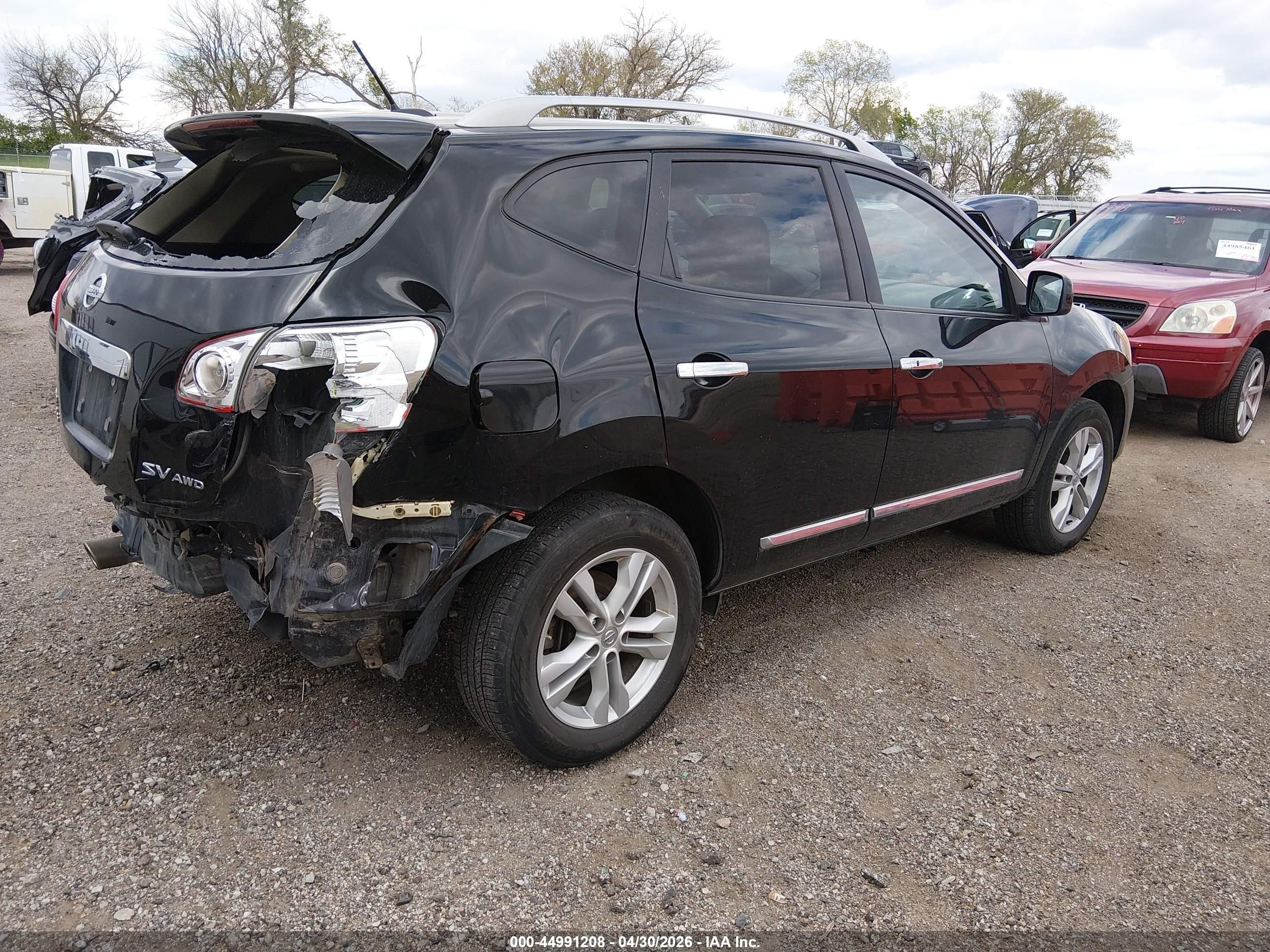 2012 Nissan Rogue Sv Black vin: JN8AS5MV6CW705652