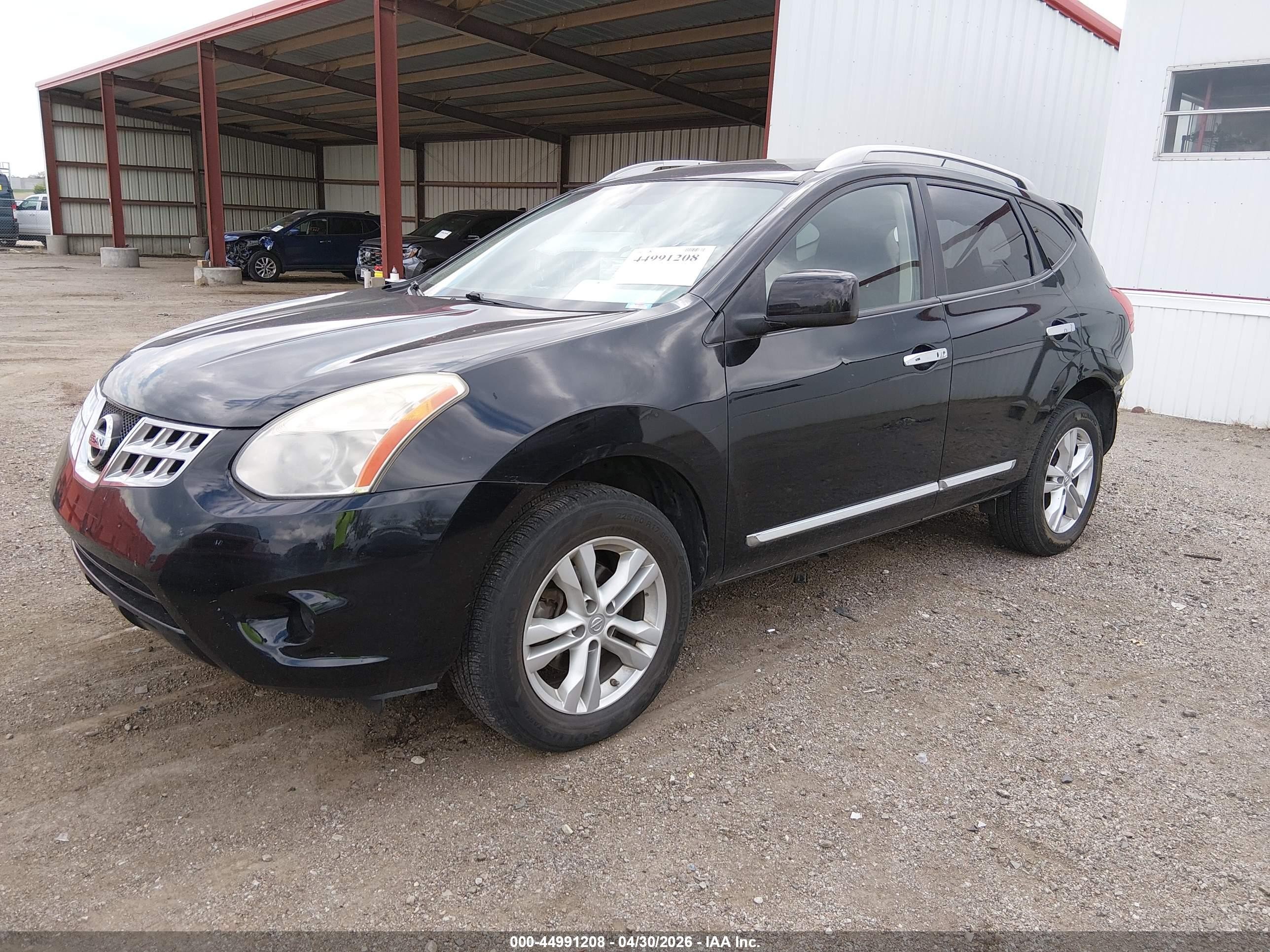 2012 Nissan Rogue Sv Black vin: JN8AS5MV6CW705652